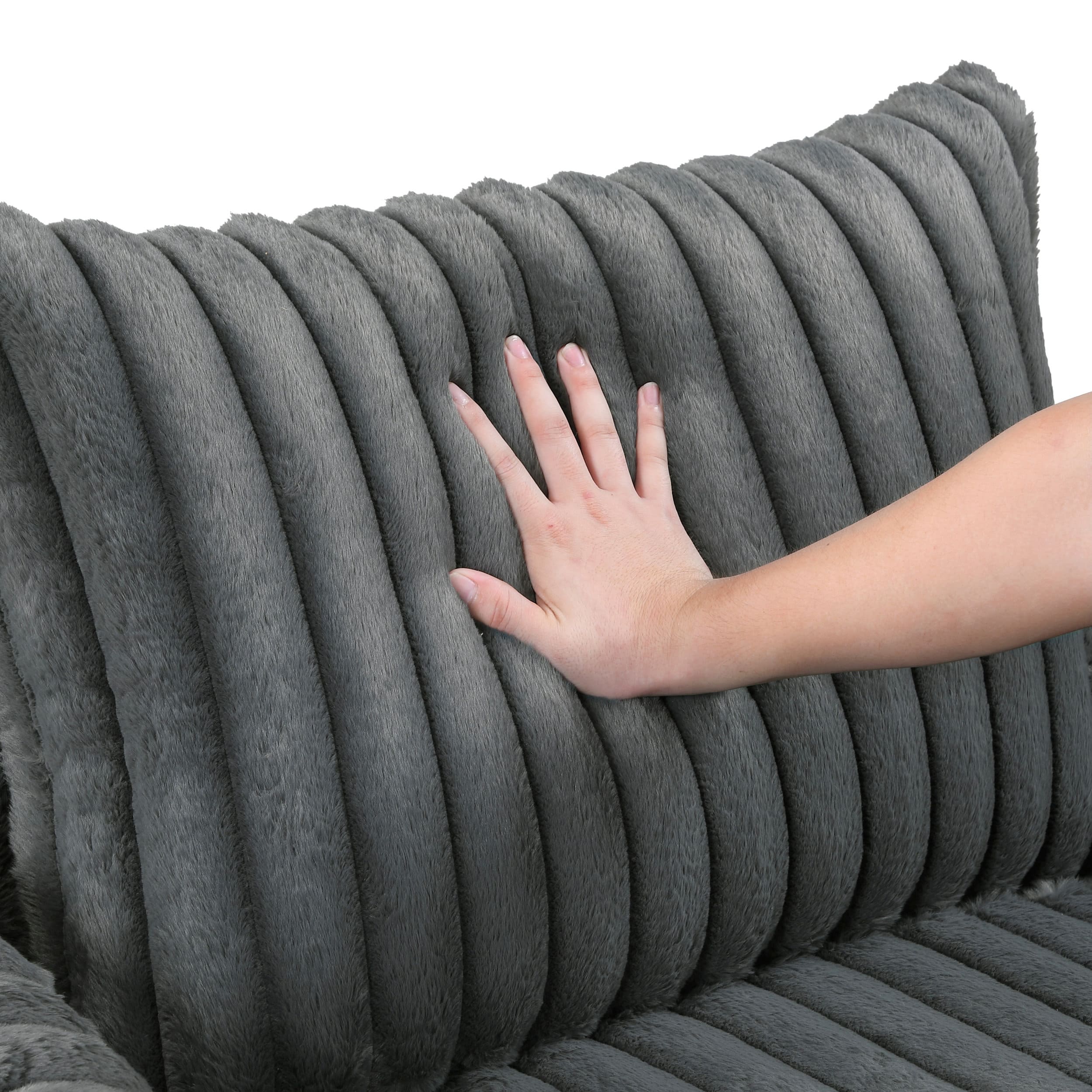 Tomball Corduroy Swivel Chair
