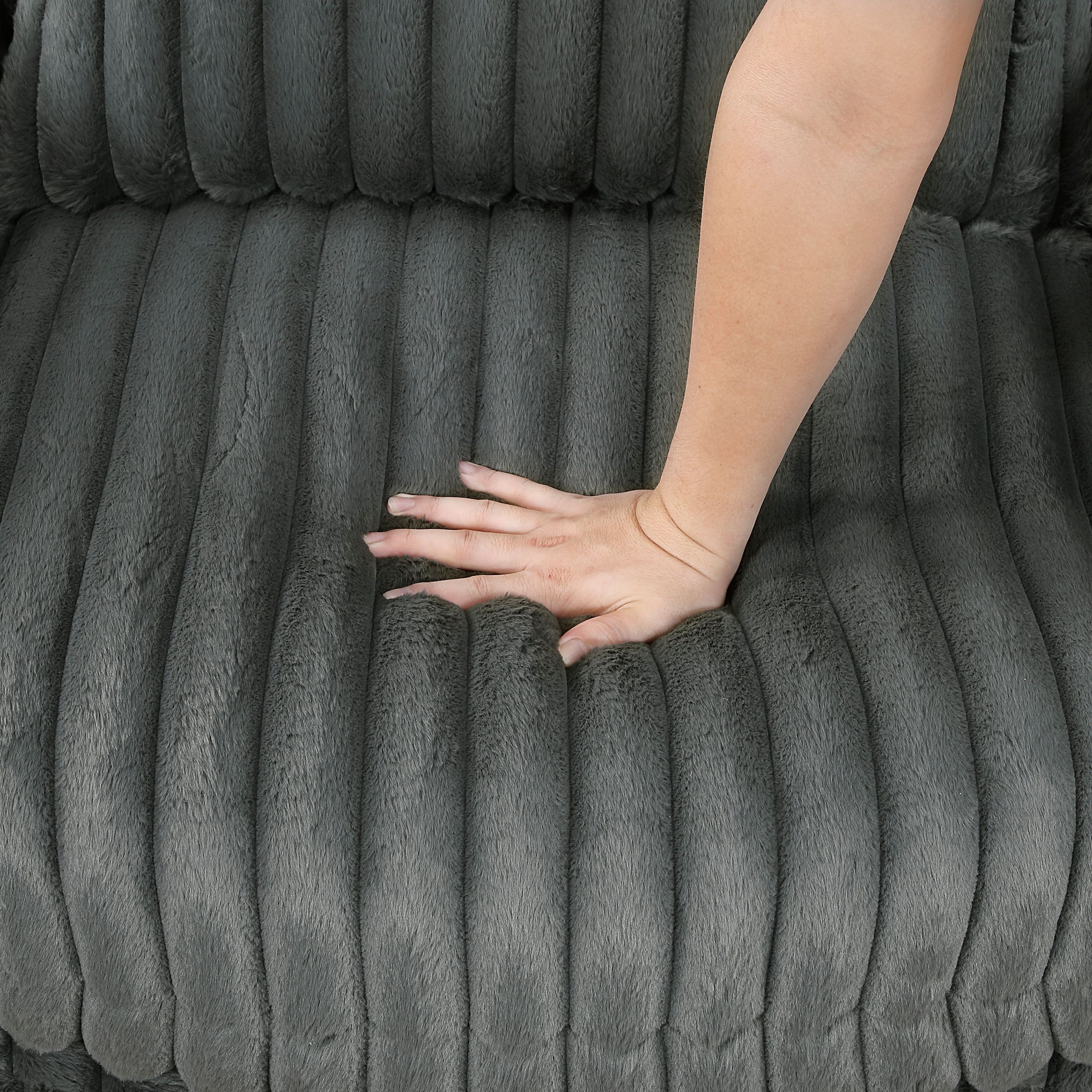 Tomball Corduroy Swivel Chair
