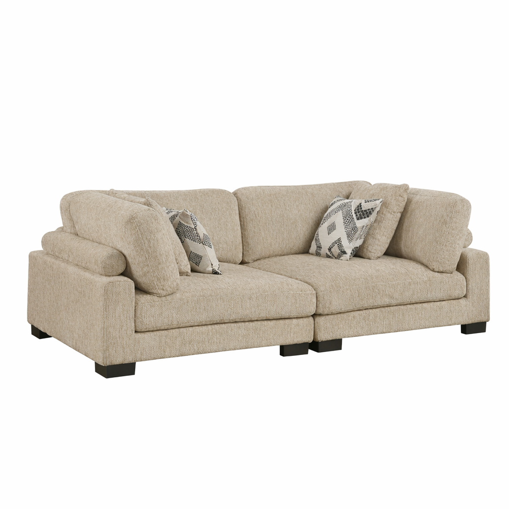 Tinley Microfiber Modular Loveseat