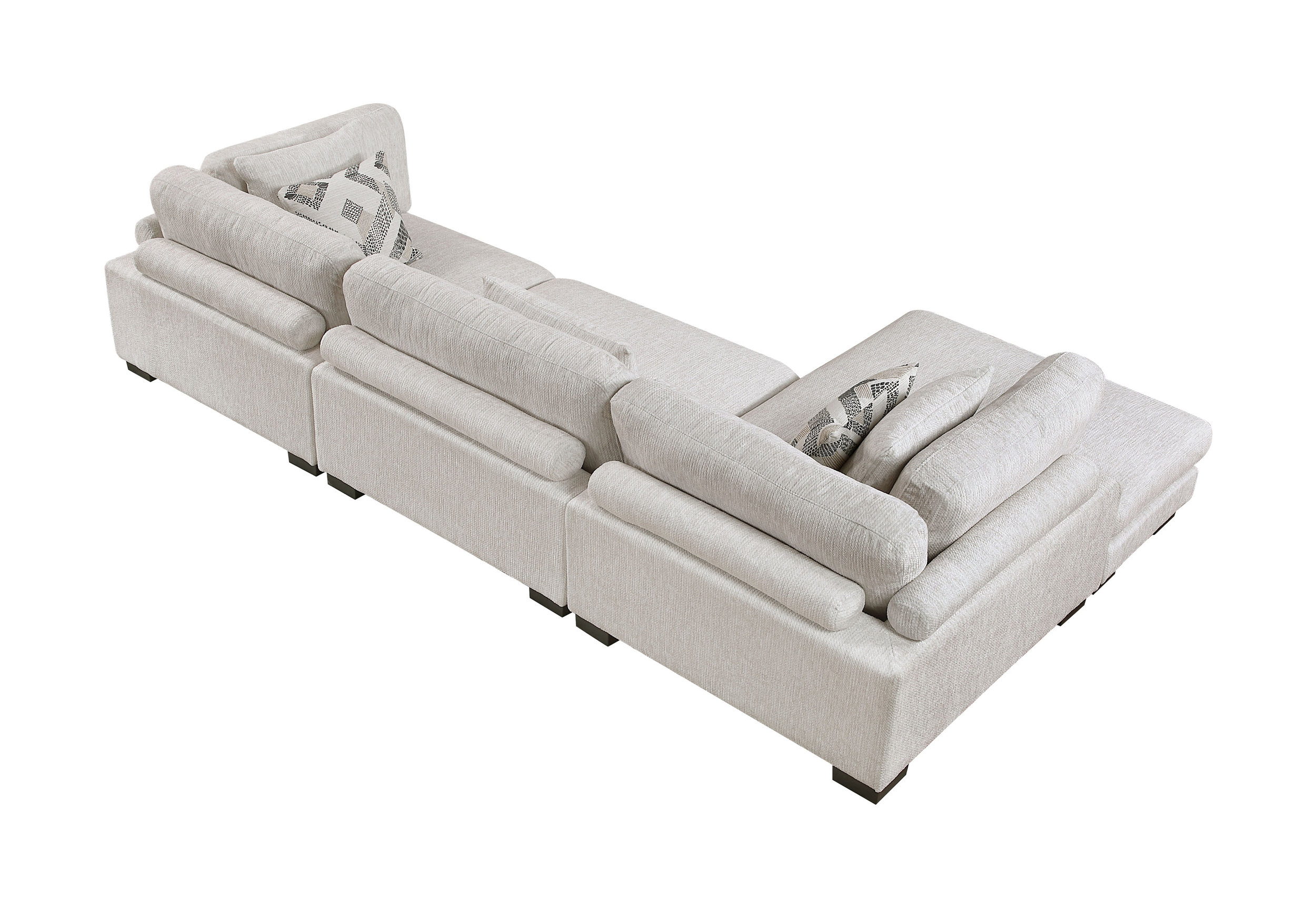 Tinley Microfiber 3‑Piece Modular Sofa Chaise