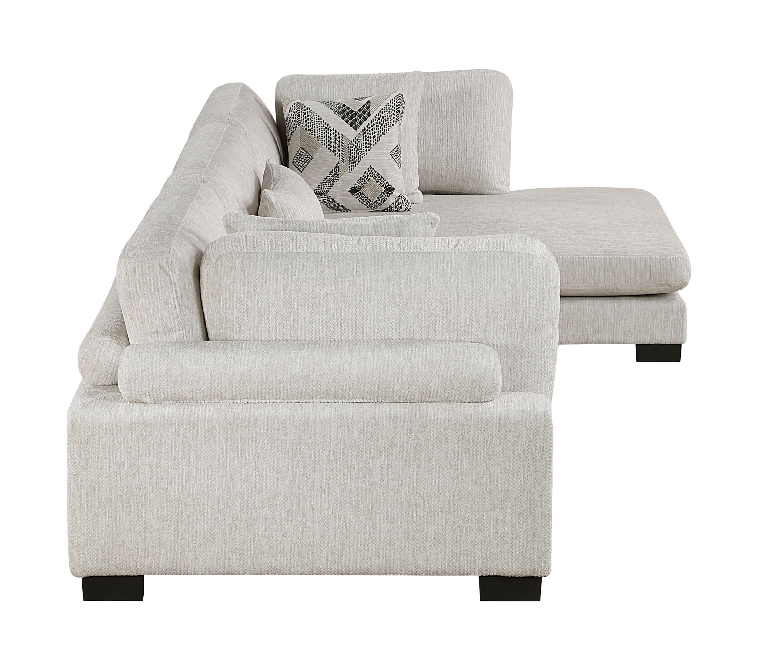 Tinley Microfiber 3‑Piece Modular Sofa Chaise