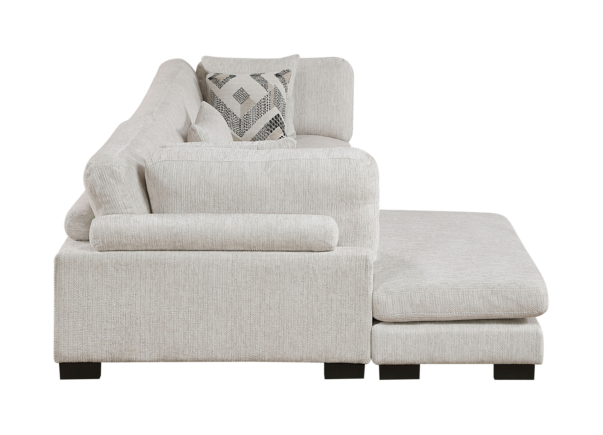 Tinley Microfiber 3‑Piece Modular Sofa Chaise