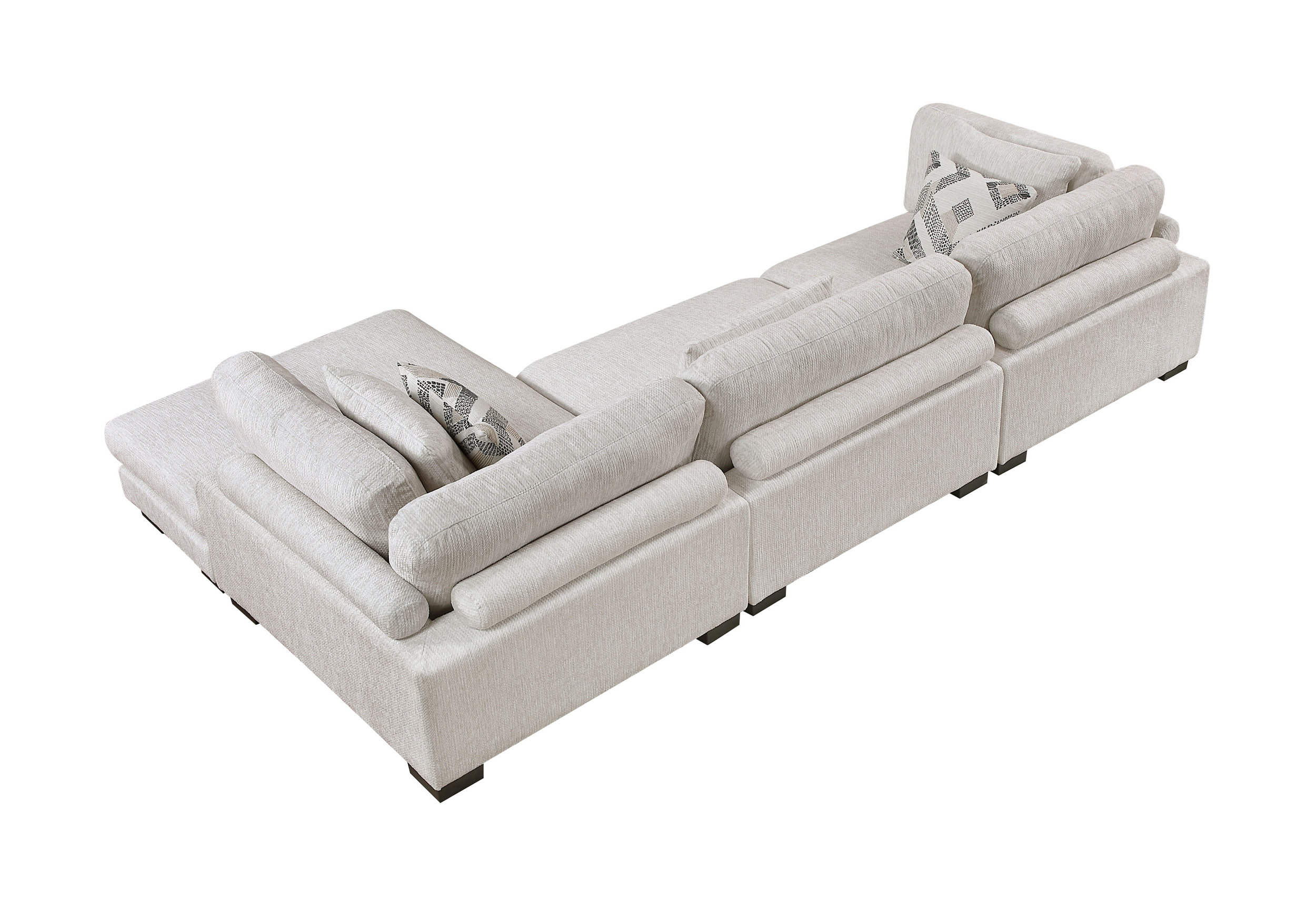 Tinley Microfiber 3‑Piece Modular Sofa Chaise