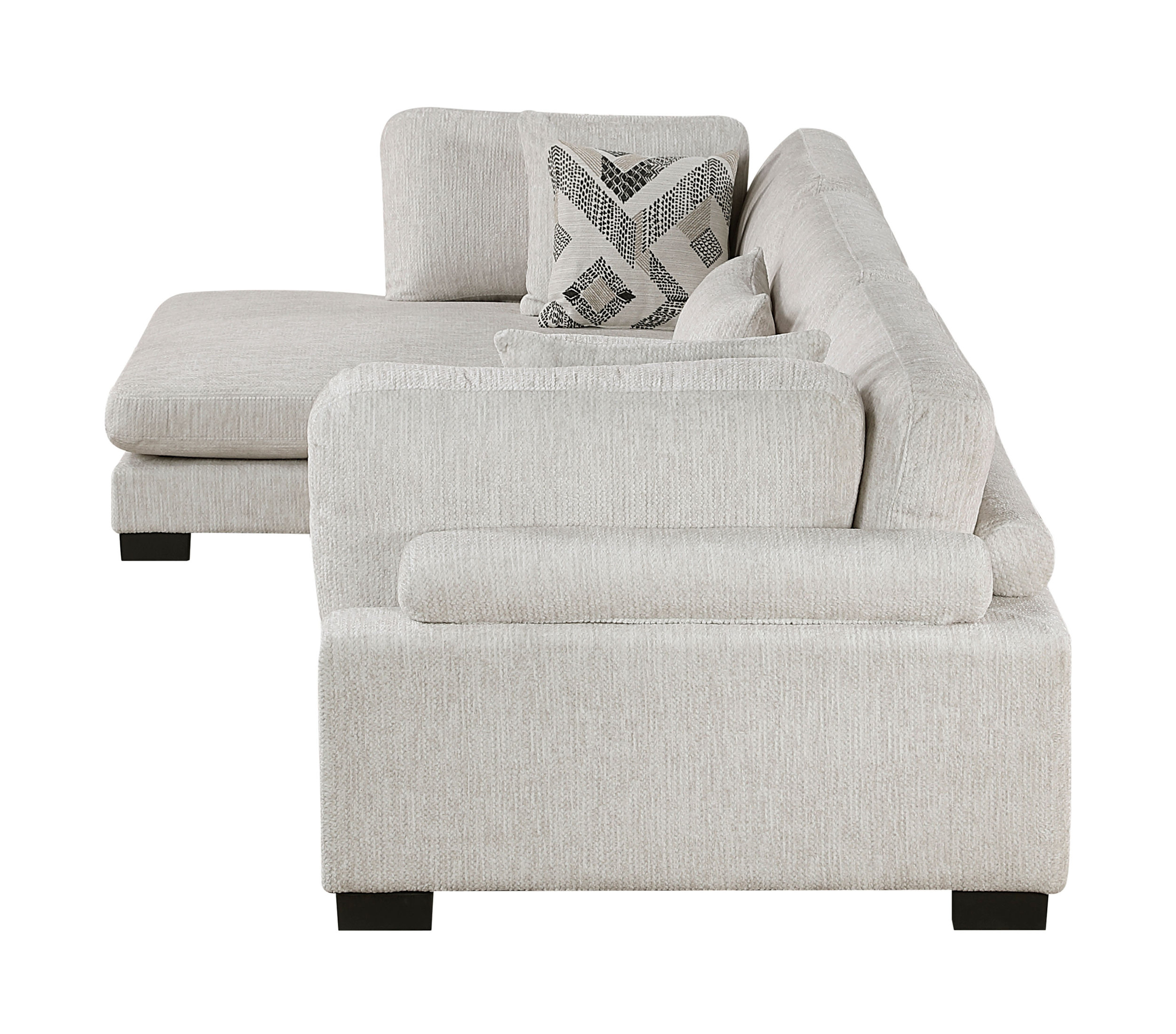 Tinley Microfiber 3‑Piece Modular Sofa Chaise