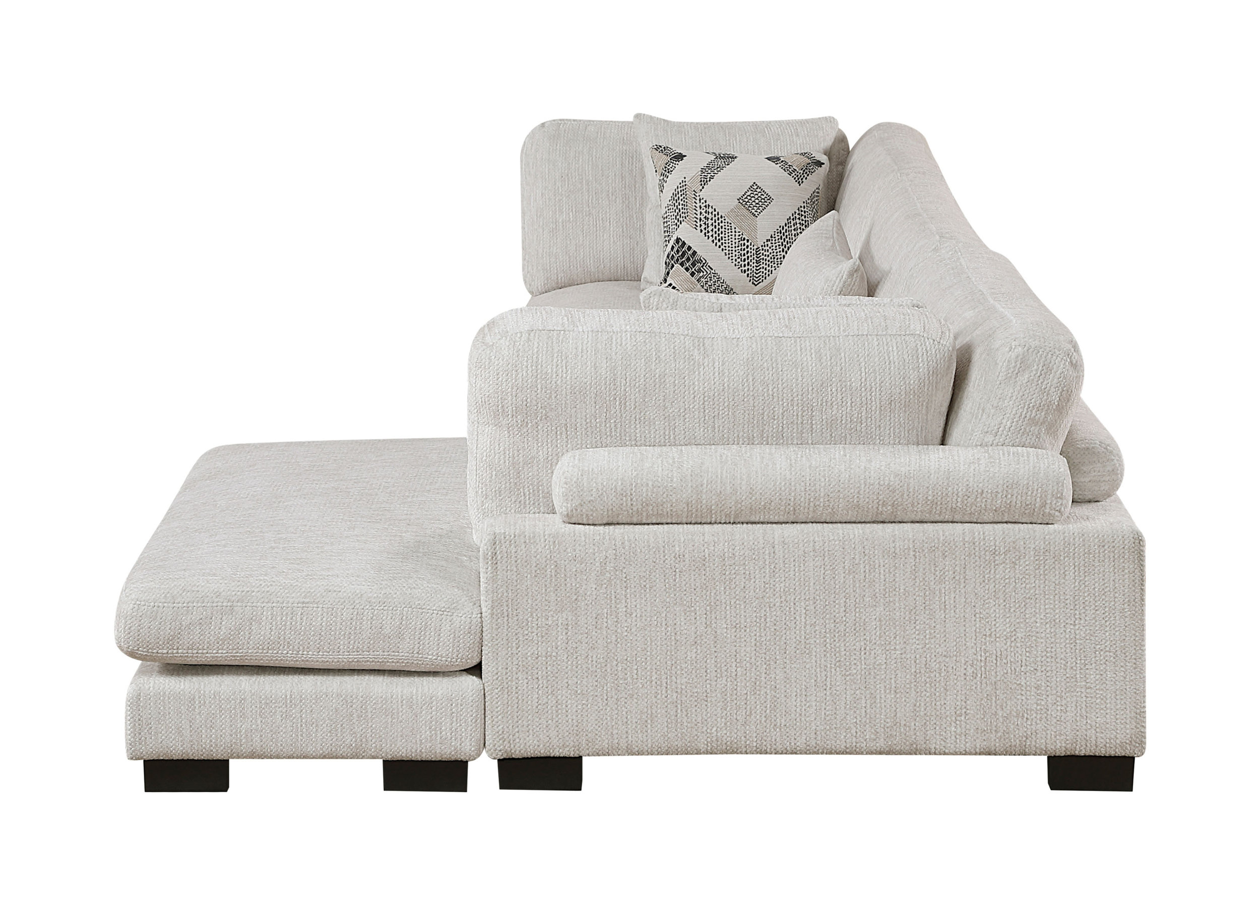 Tinley Microfiber 3‑Piece Modular Sofa Chaise
