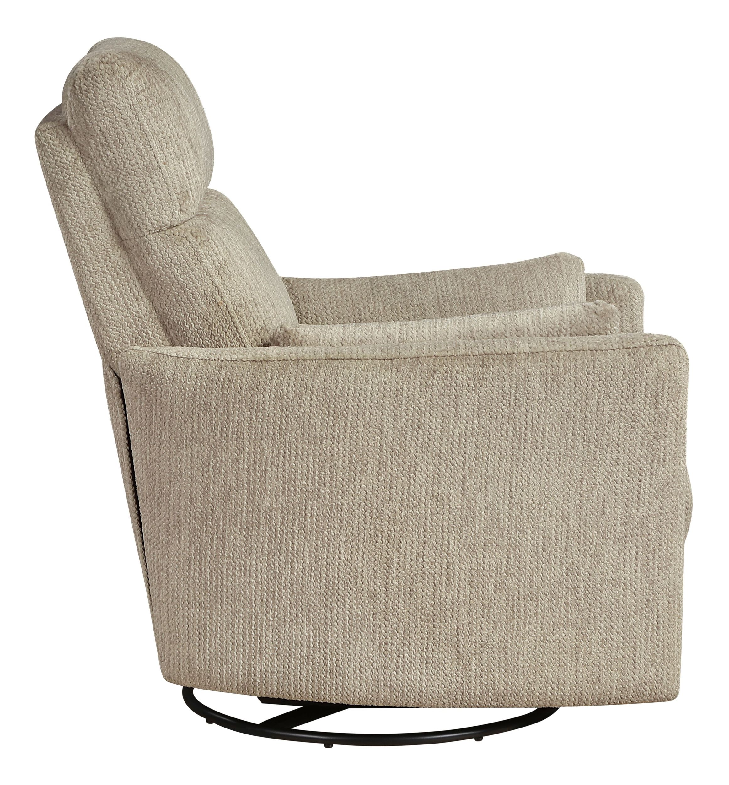 Tinley Microfiber Swivel Glider Reclining Chair with Pillows