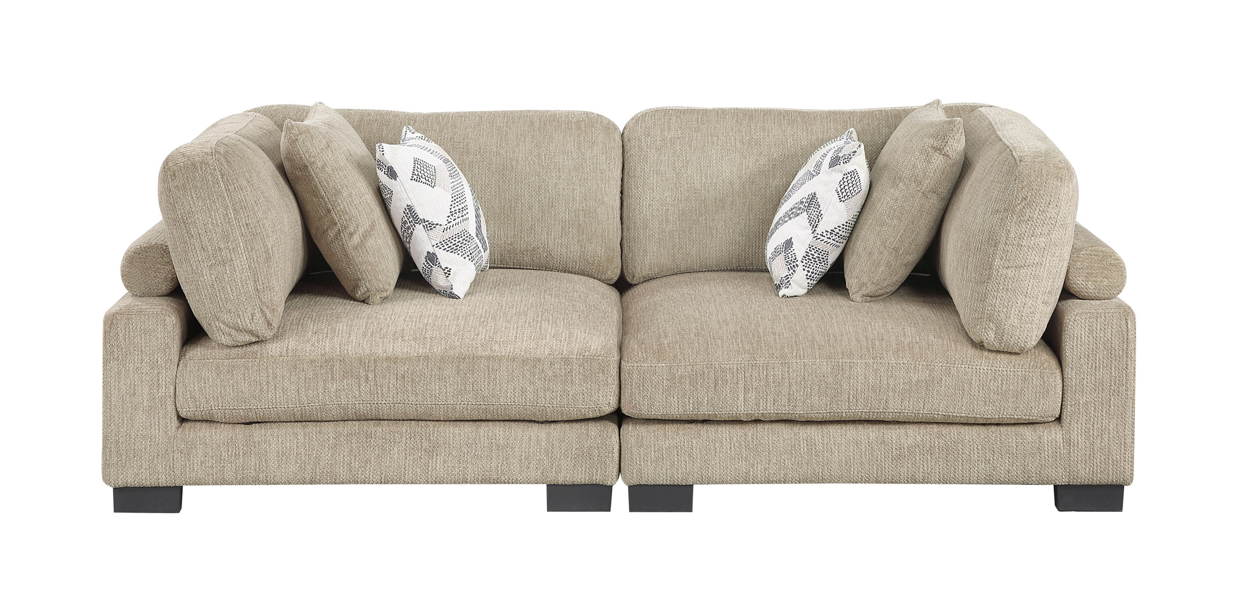 Tinley Microfiber Modular Loveseat