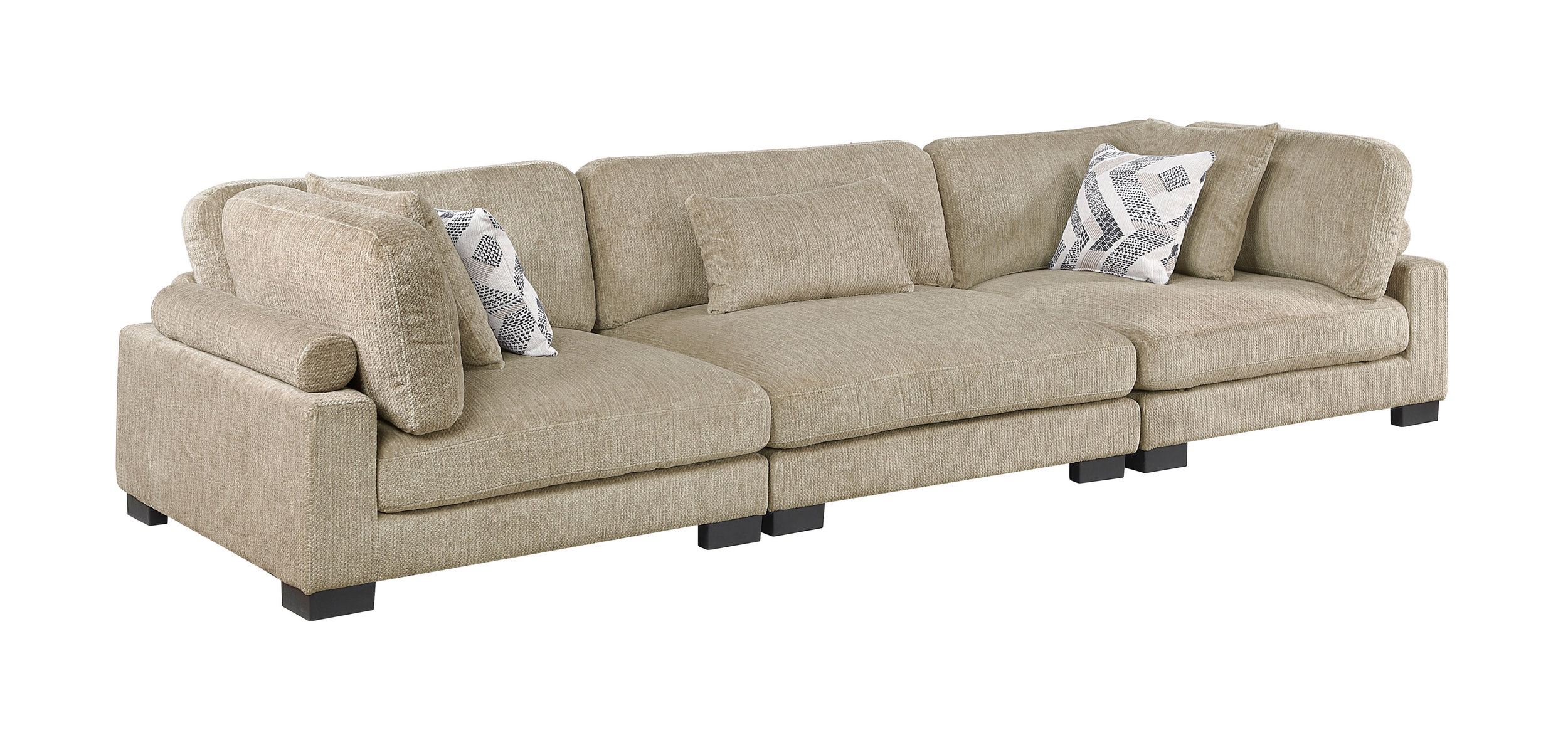 Tinley Microfiber Modular Living Room Set