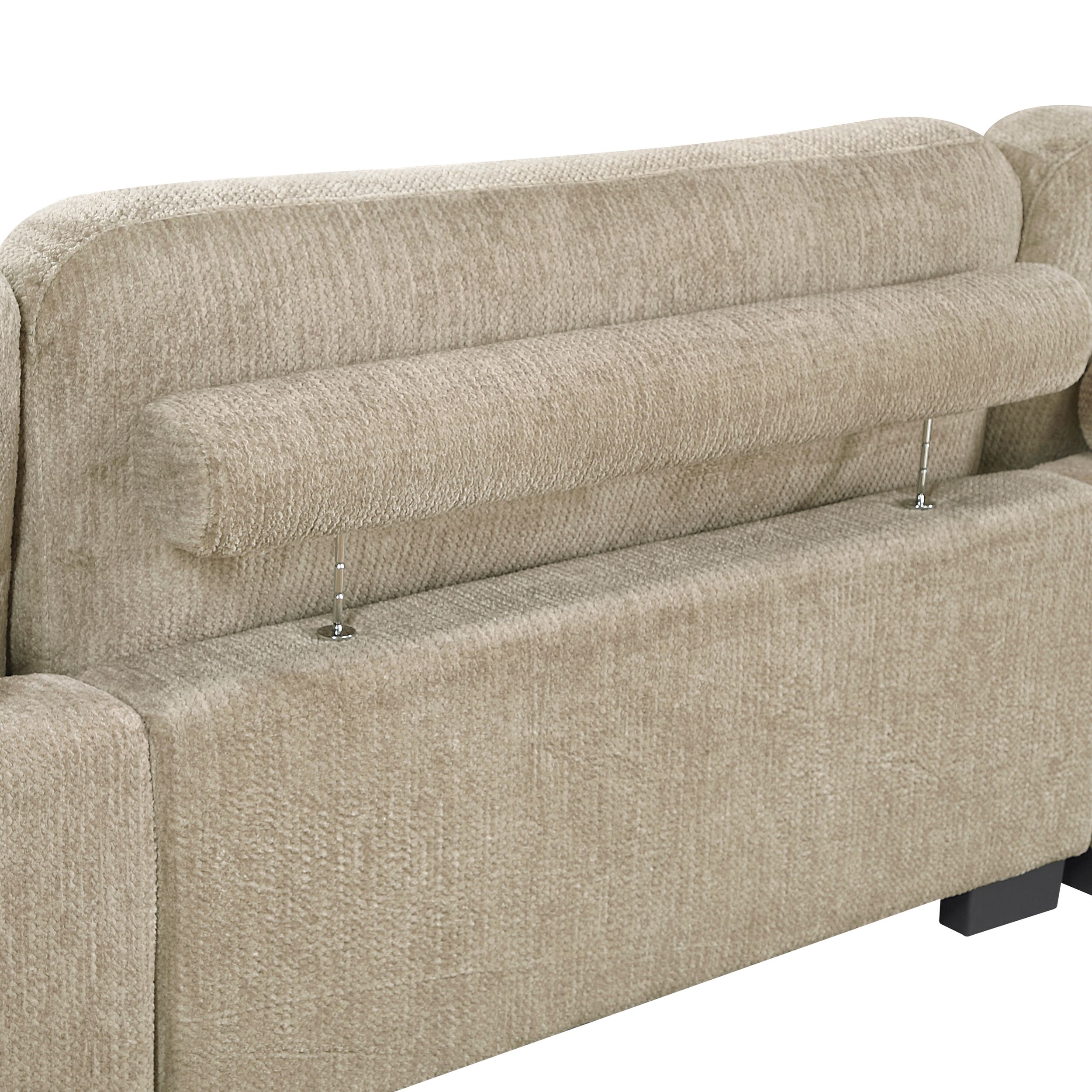 Tinley L-Shaped Microfiber 5‑Piece Modular Sectional