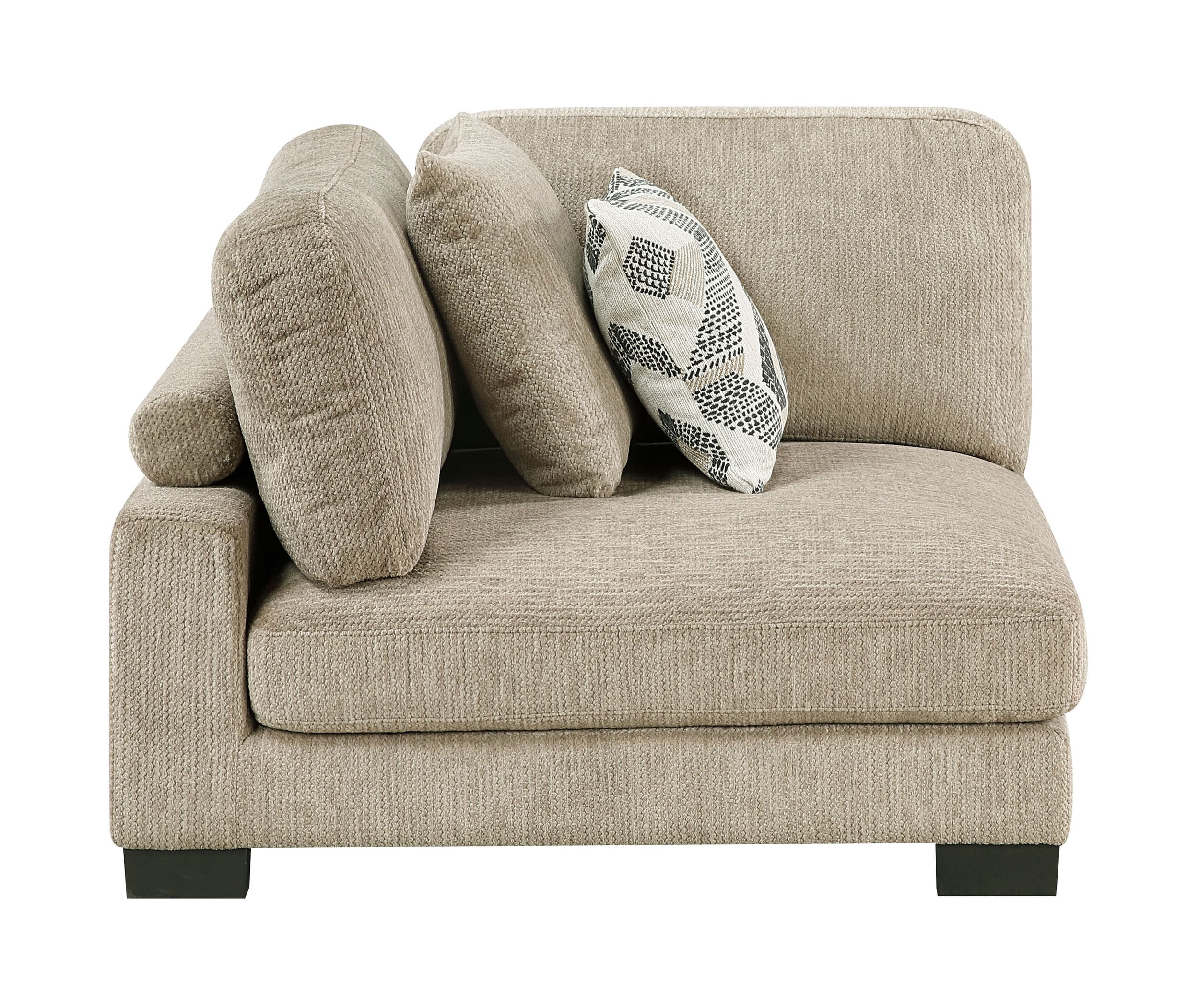 Tinley U-Shaped Microfiber 6‑Piece Modular Sectional with RAF Chaise