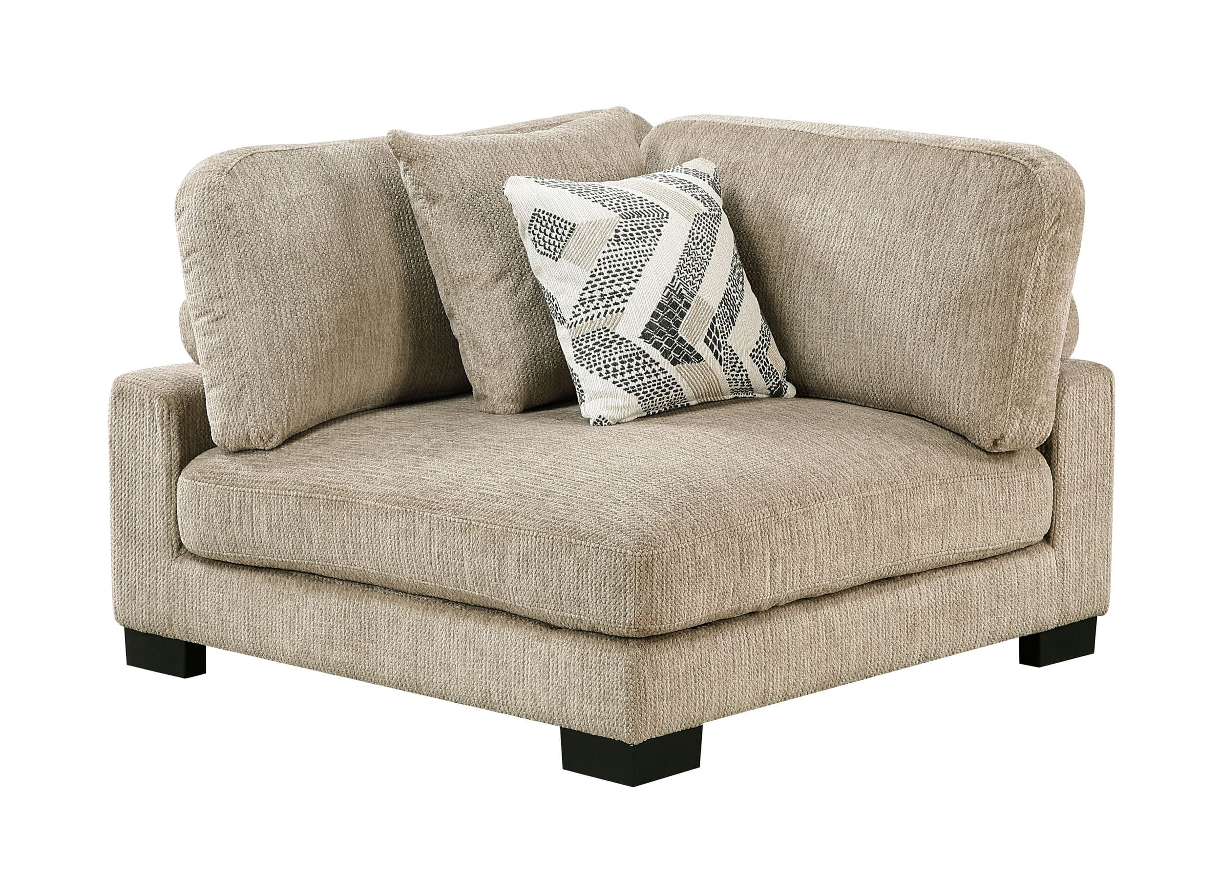 Tinley U-Shaped Microfiber 8‑Piece Modular Sectional