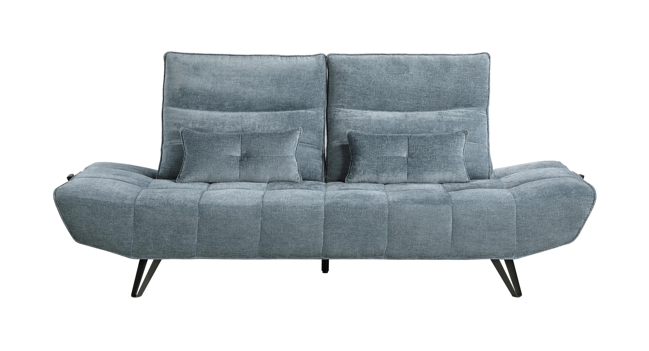 Quonsett Chenille Sofa with Power Adjustable Seat Depth & Manual Adjustable Headrests