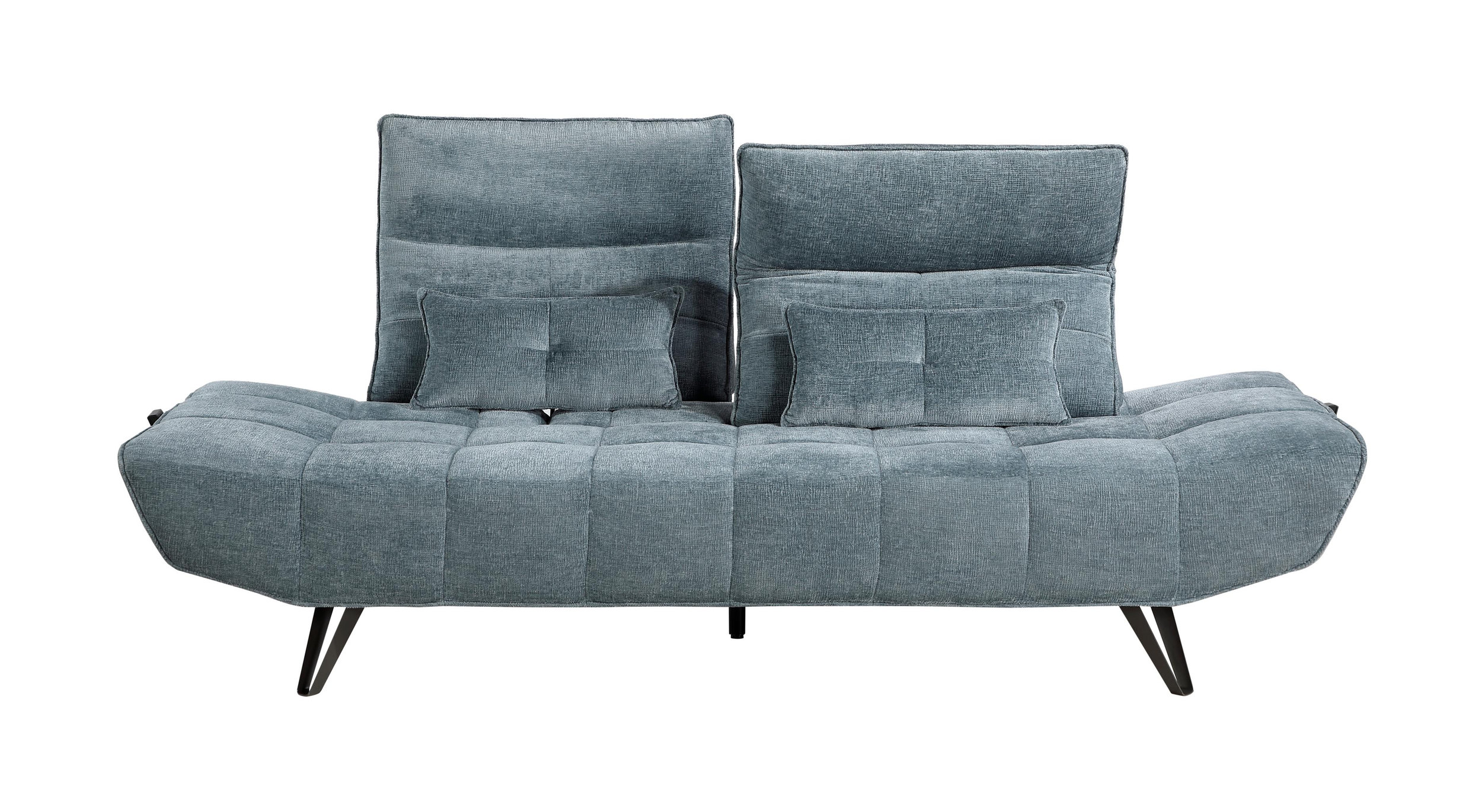 Quonsett Chenille Sofa with Power Adjustable Seat Depth & Manual Adjustable Headrests