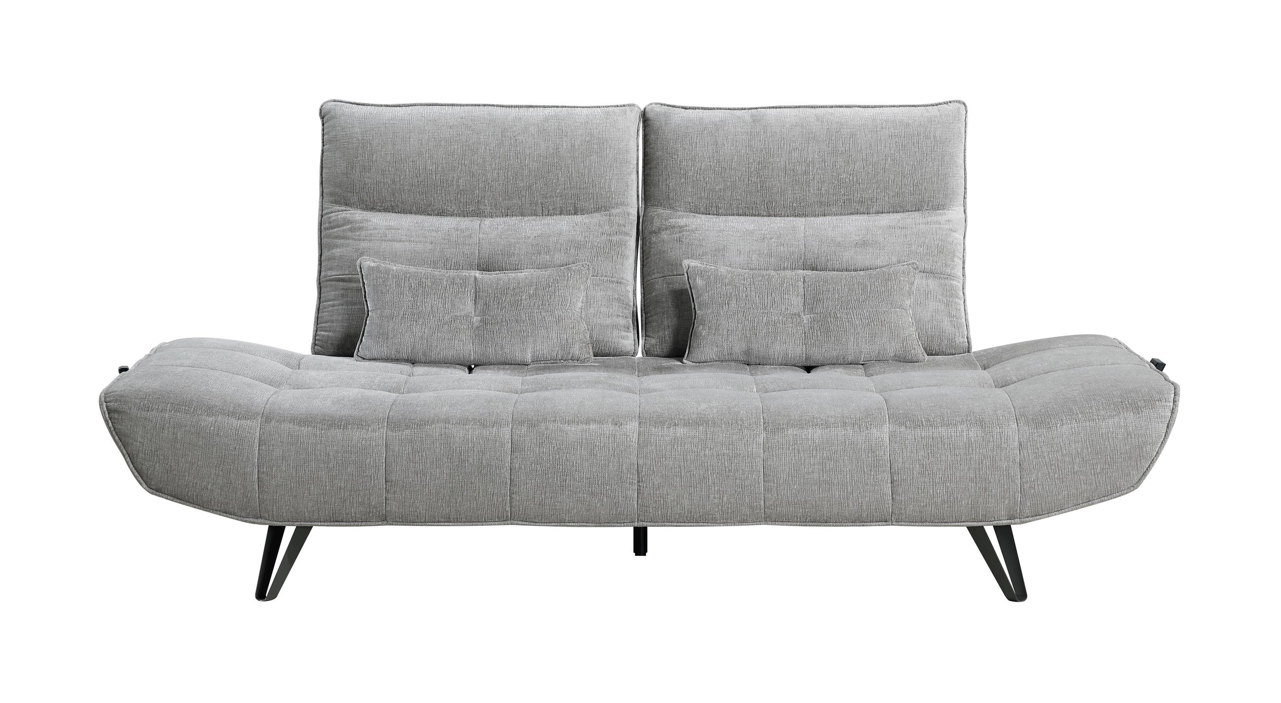 Quonsett Chenille Sofa with Power Adjustable Seat Depth & Manual Adjustable Headrests