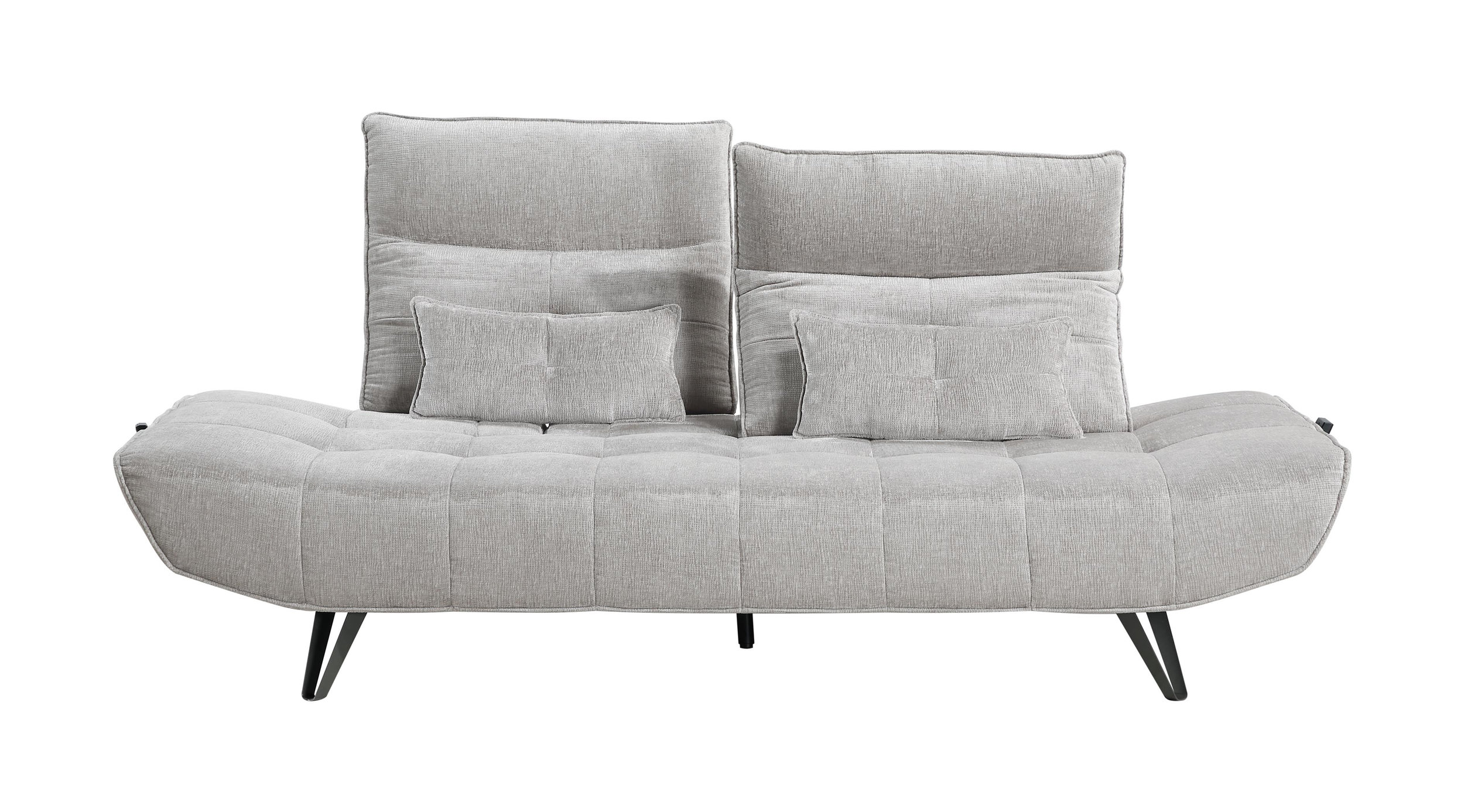 Quonsett Chenille Sofa with Power Adjustable Seat Depth & Manual Adjustable Headrests