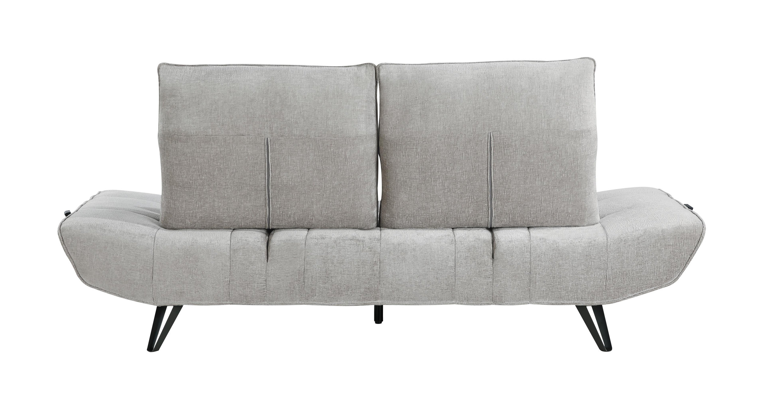 Quonsett Chenille Sofa with Power Adjustable Seat Depth & Manual Adjustable Headrests