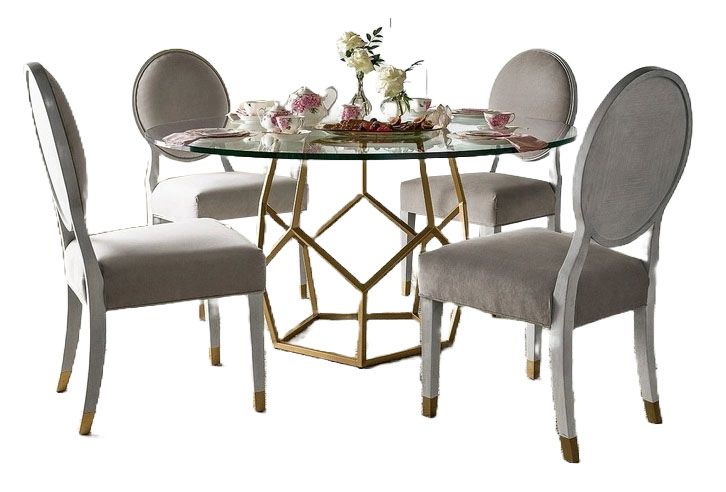 Love Joy Bliss Glass/Metal Dining Room Set