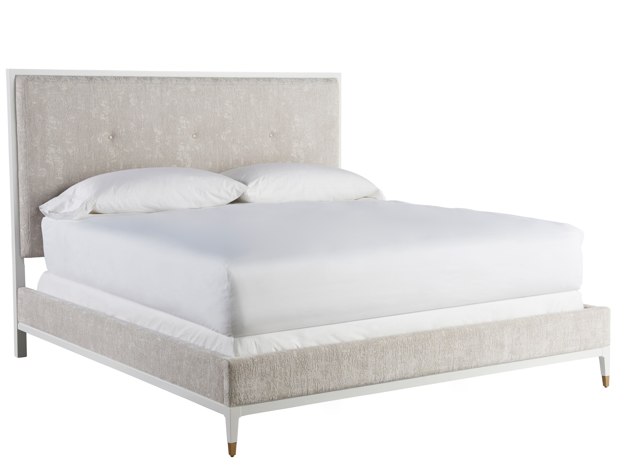 Theodora Fabric/Wood Panel Bedroom Set