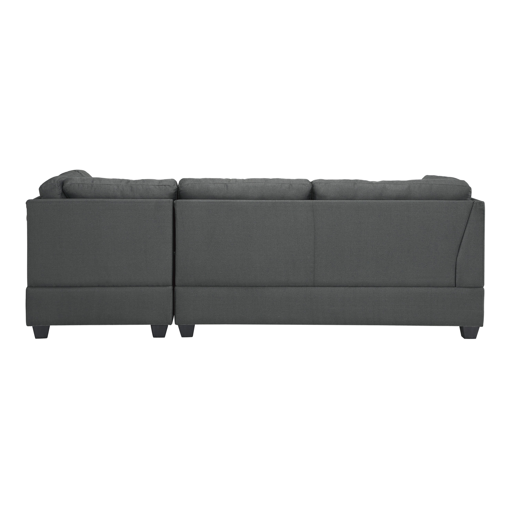 Lexicon Dasha Solid Wood and Fabric Upholstered Sectional Sofa