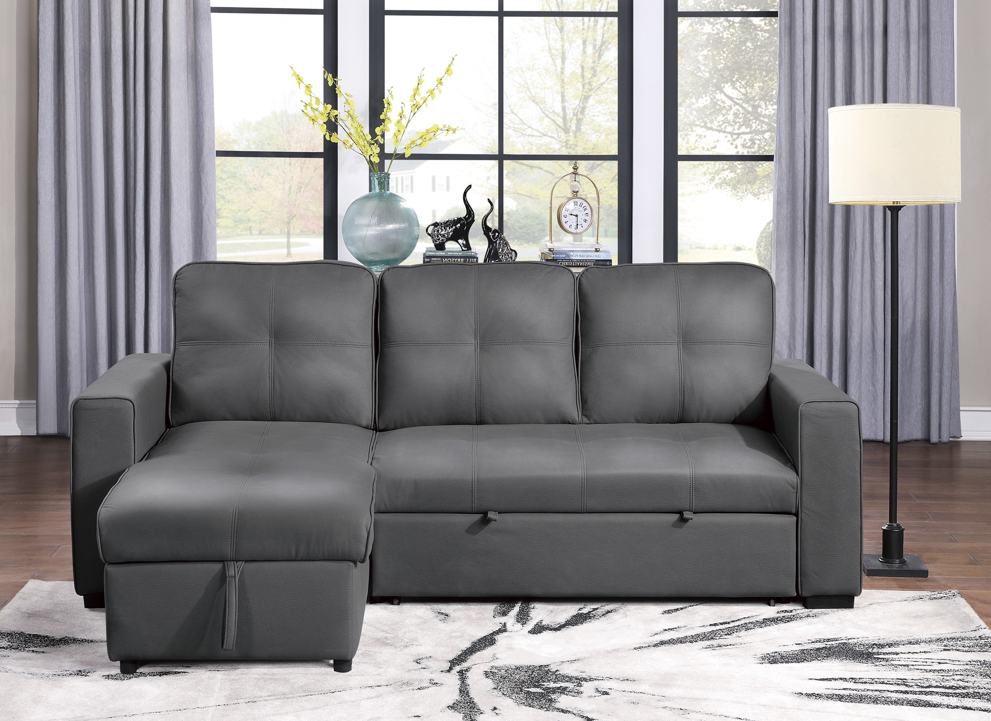Magnus Sectional with Pull-out Bed and Hidden Storage