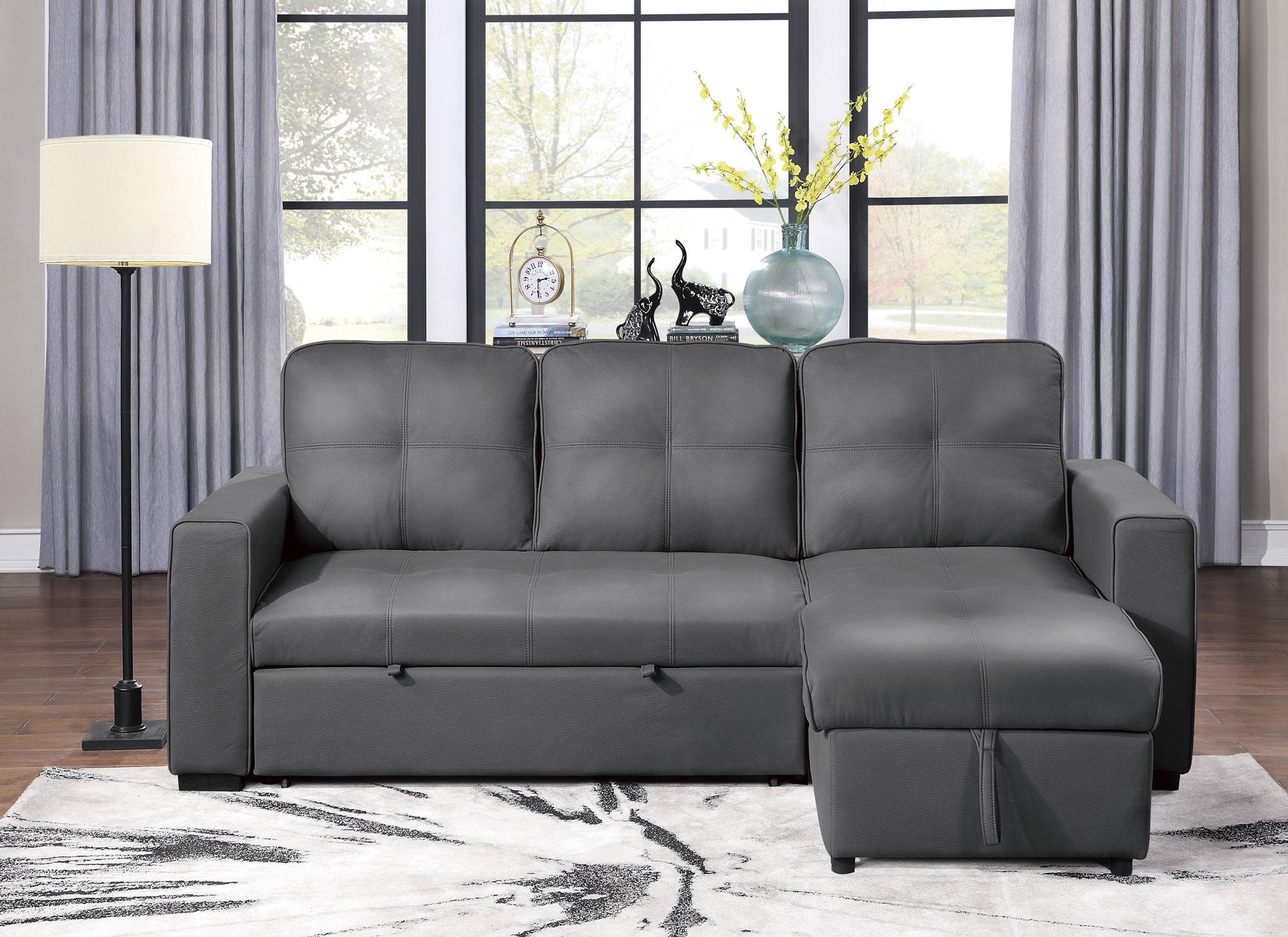 Magnus Sectional with Pull-out Bed and Hidden Storage
