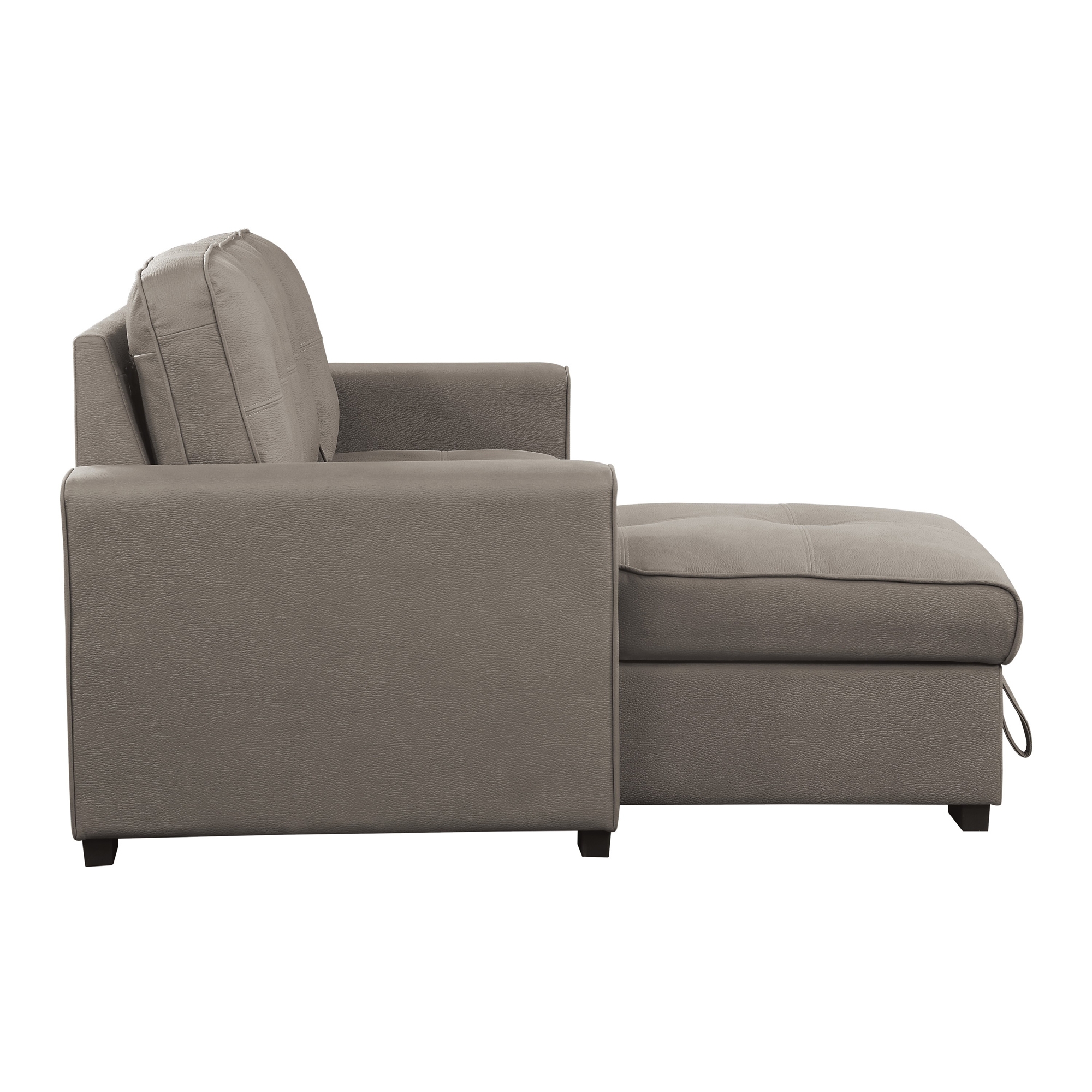 Magnus Polyester Sectional with Pull-out Bed and Hidden Storage