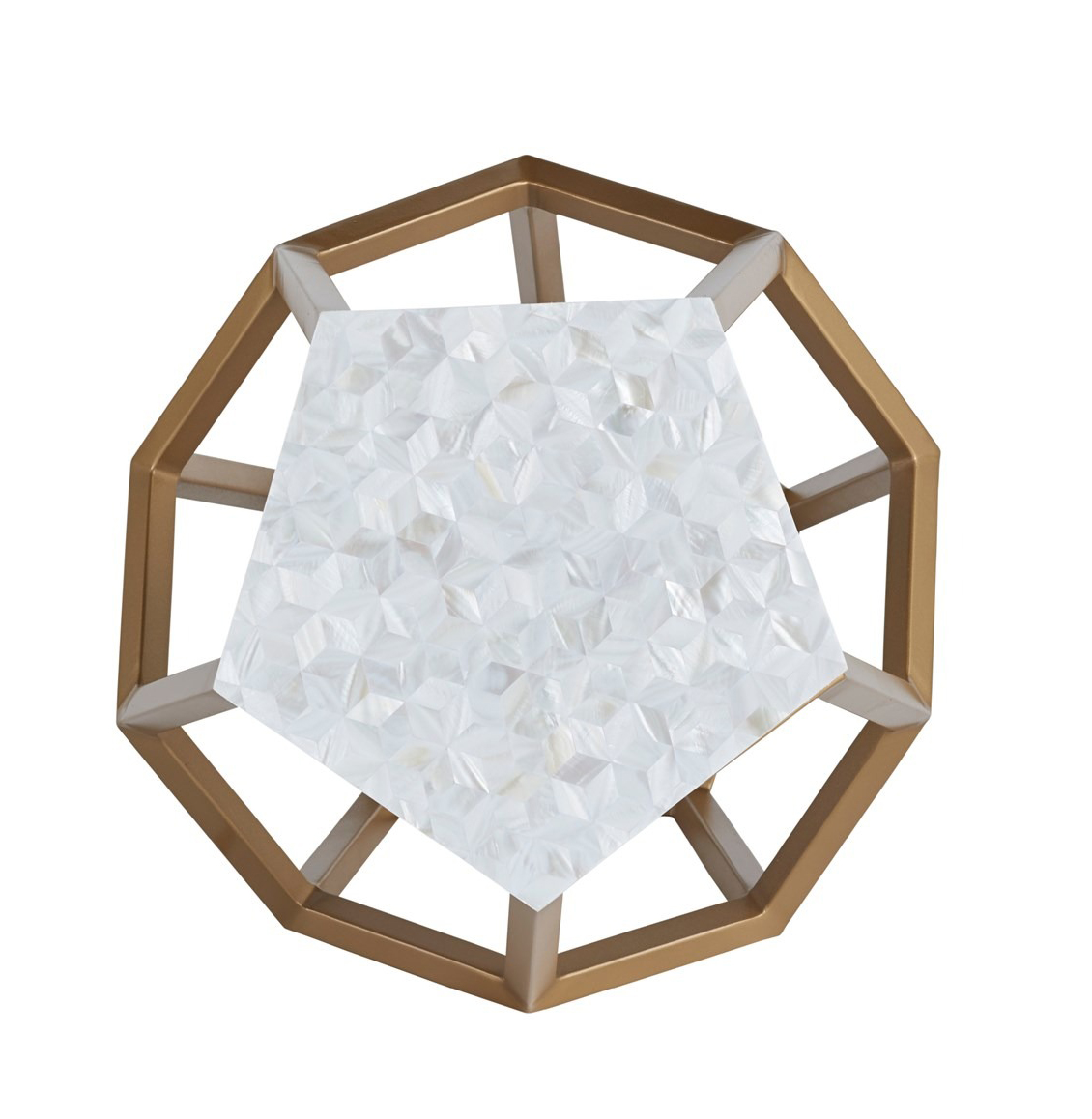 Opaline Metal Martini Table