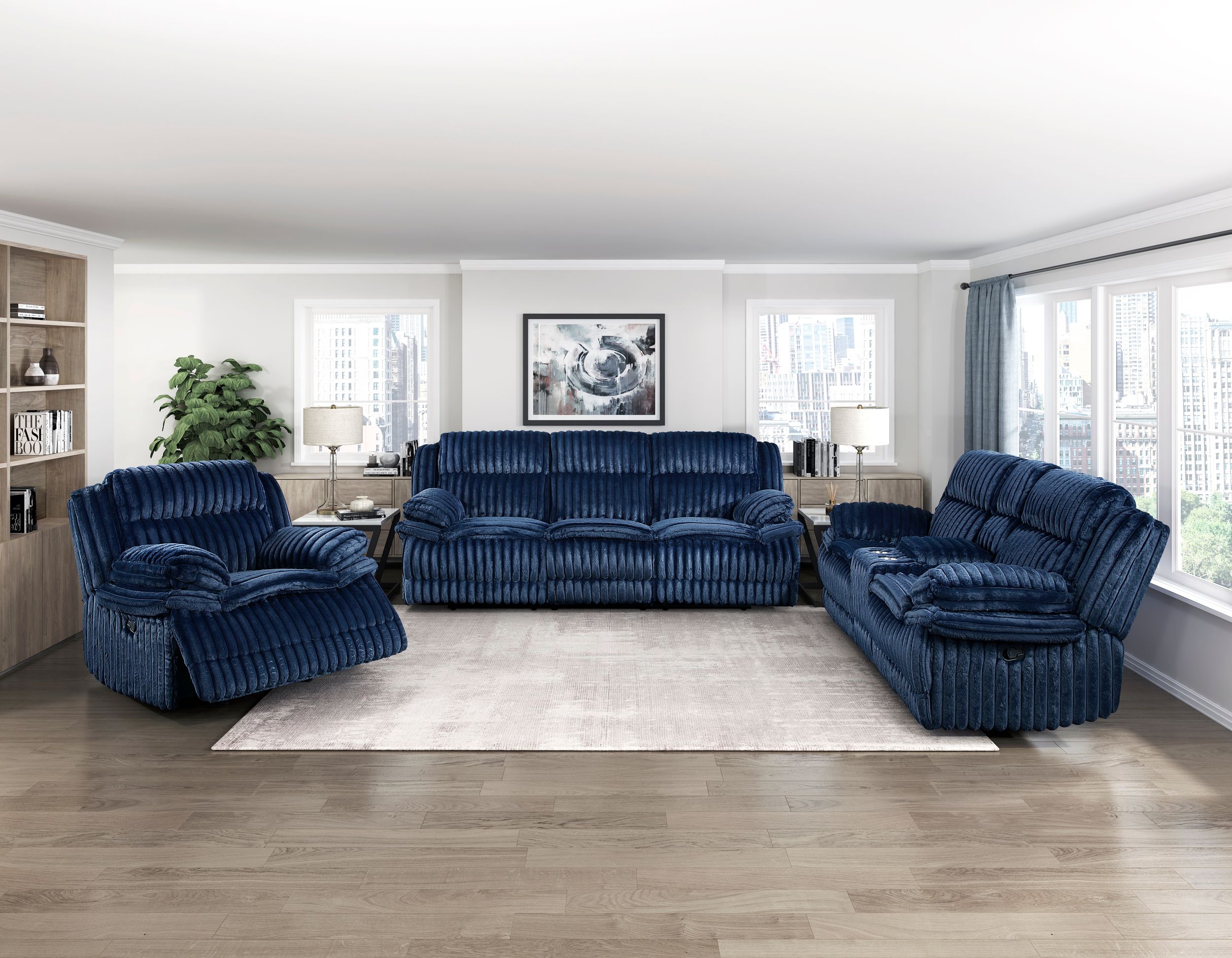 Goodland Corduroy Double Reclining Sofa