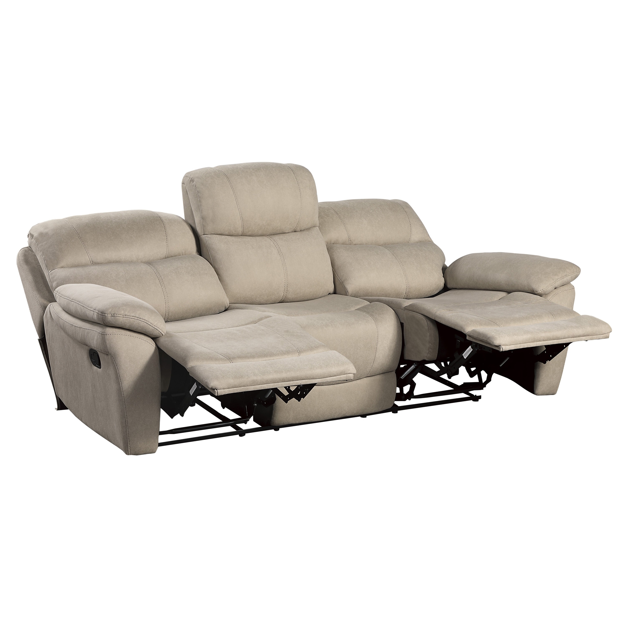 Longvale Microfiber Double Reclining Sofa