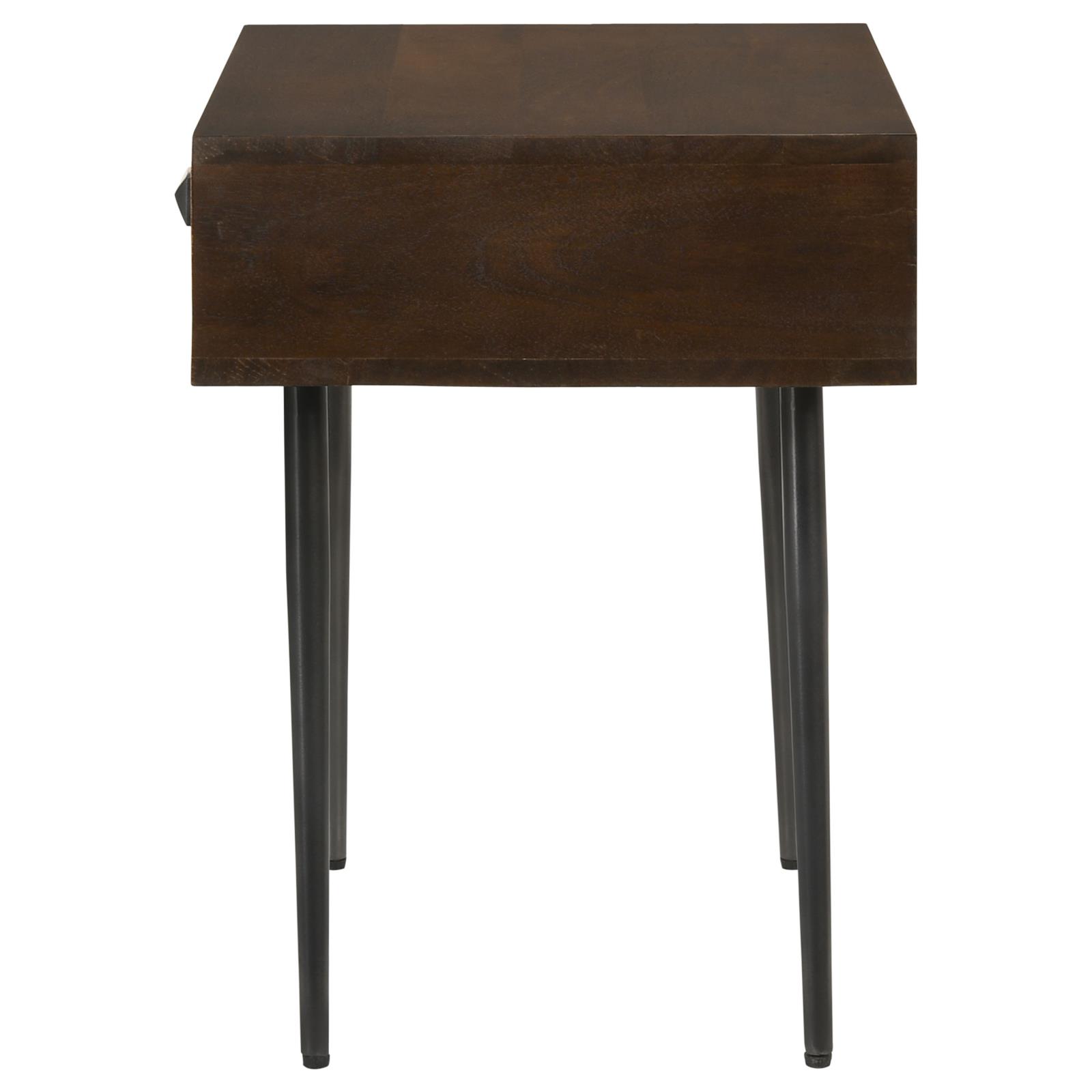 Ezra Rectangular 1-drawer Wood/ Metal Accent Cabinet