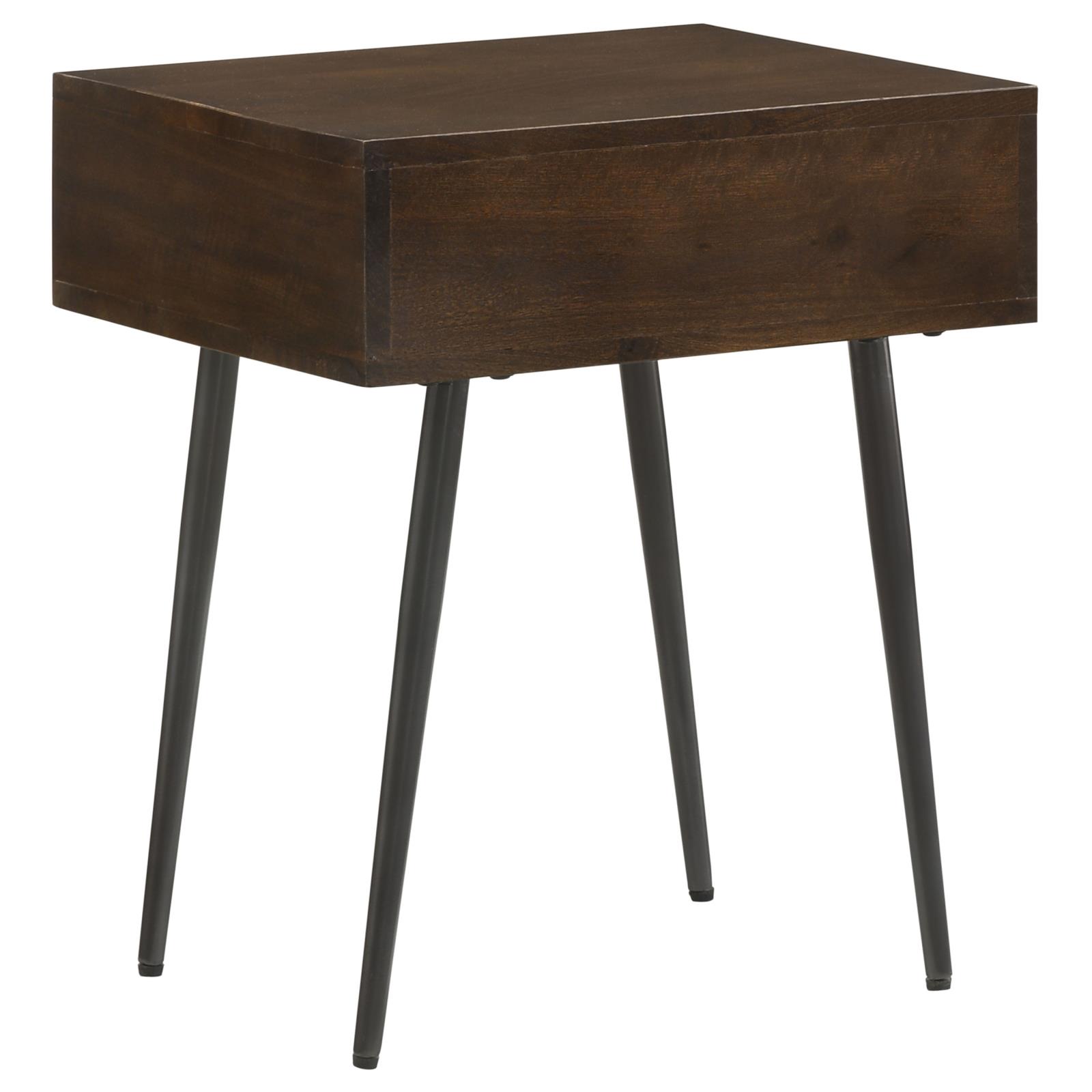 Ezra Rectangular 1-drawer Wood/ Metal Accent Cabinet