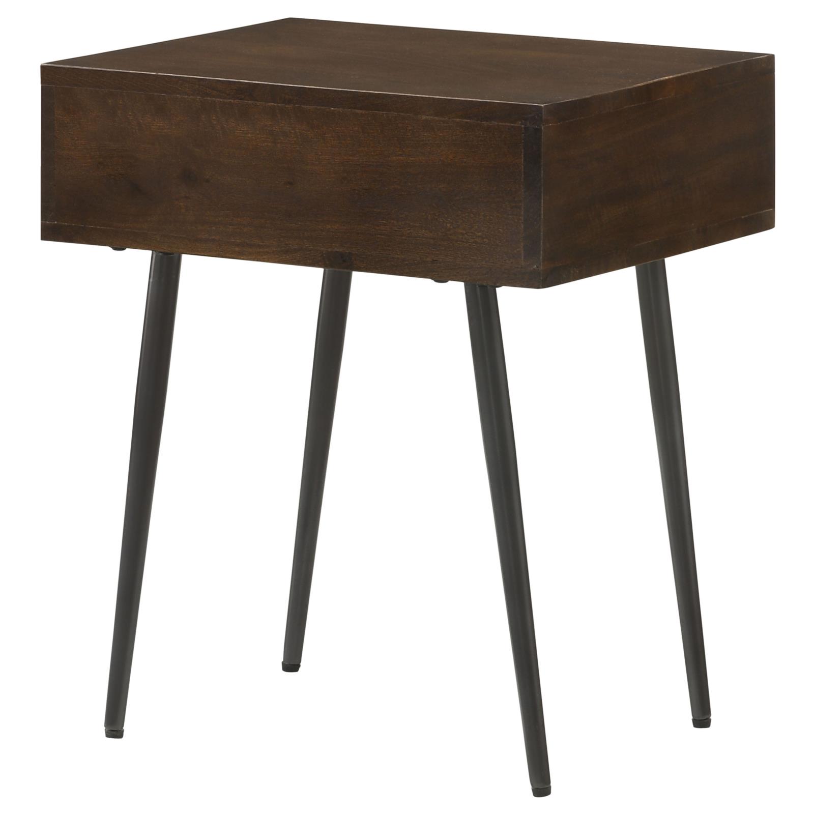Ezra Rectangular 1-drawer Wood/ Metal Accent Cabinet