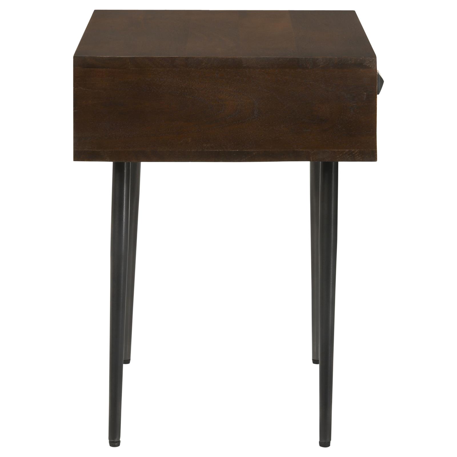Ezra Rectangular 1-drawer Wood/ Metal Accent Cabinet