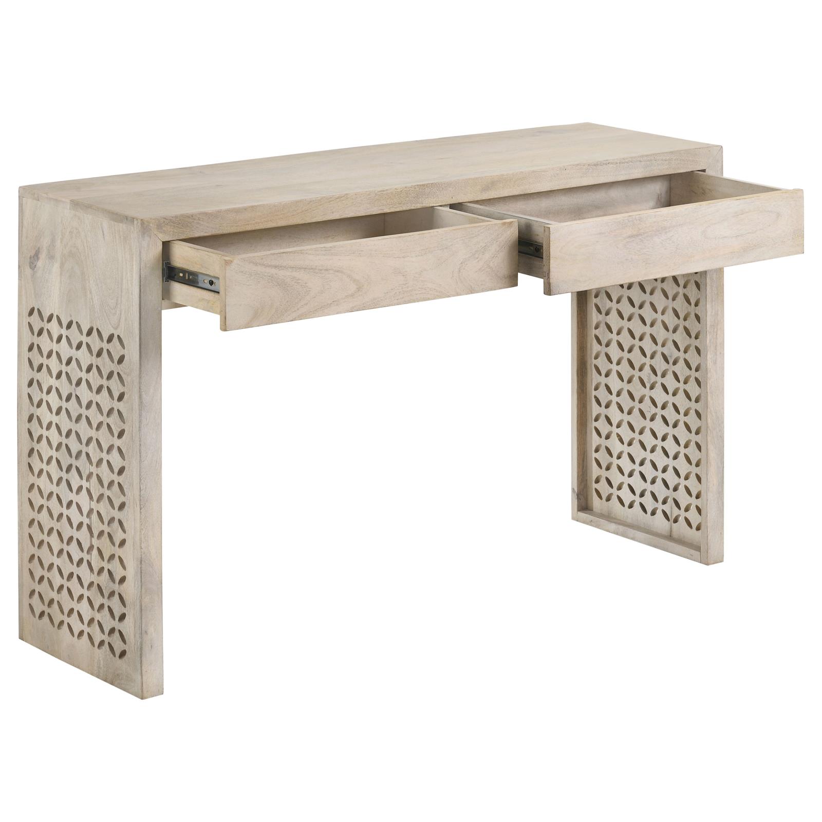 Rickman Rectangular 2-drawer Wood Console Table