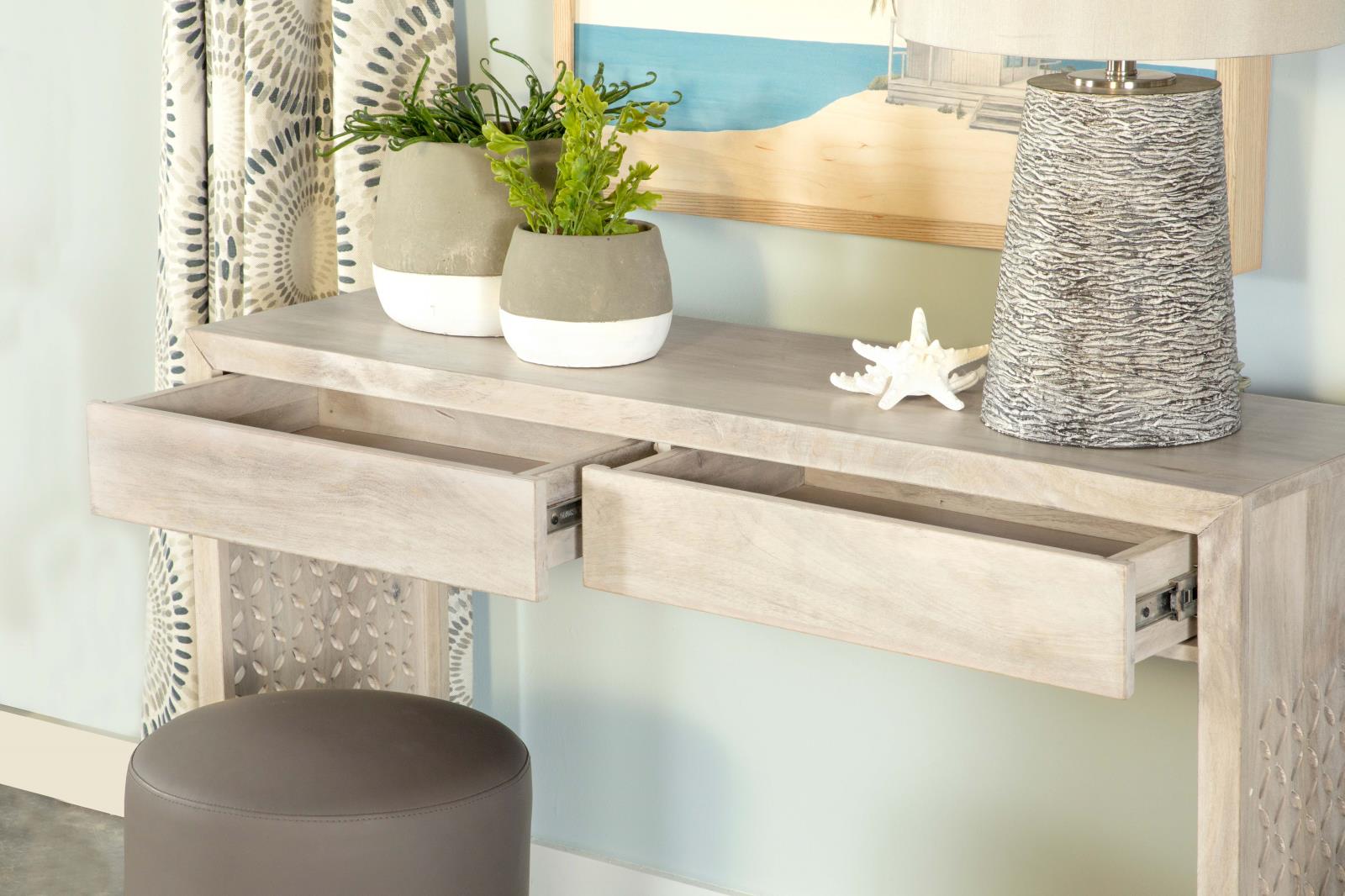 Rickman Rectangular 2-drawer Wood Console Table