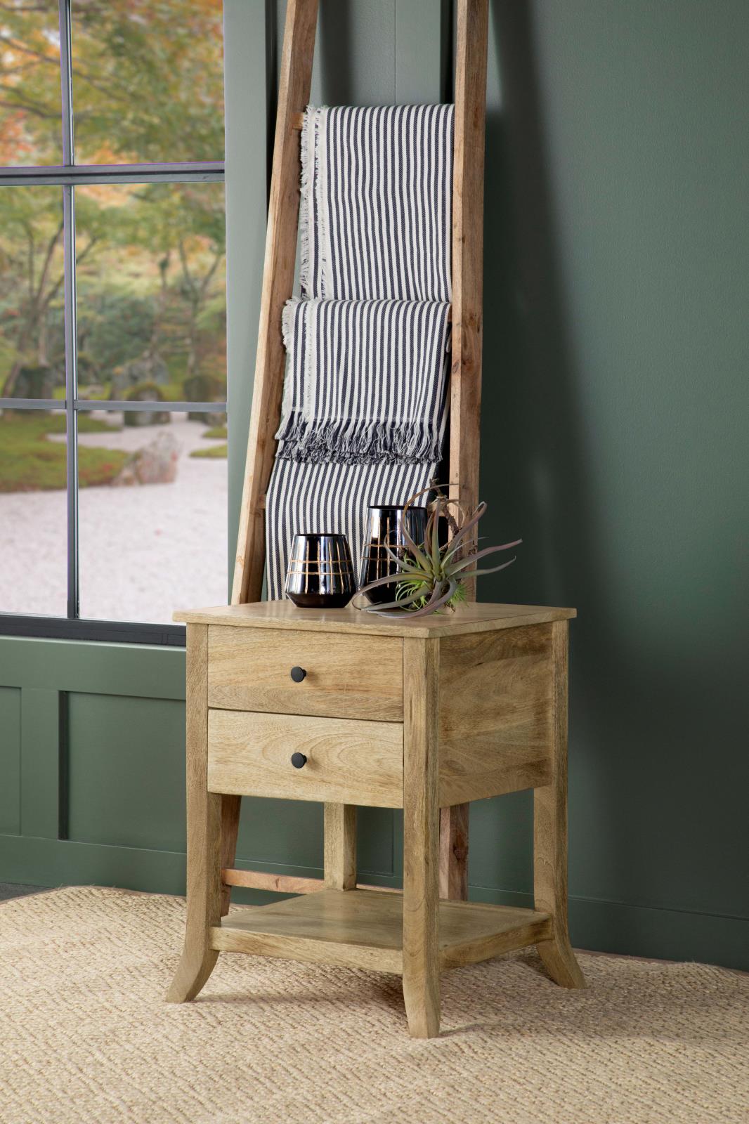 Russo 2-drawer Accent Table with Open Shelf