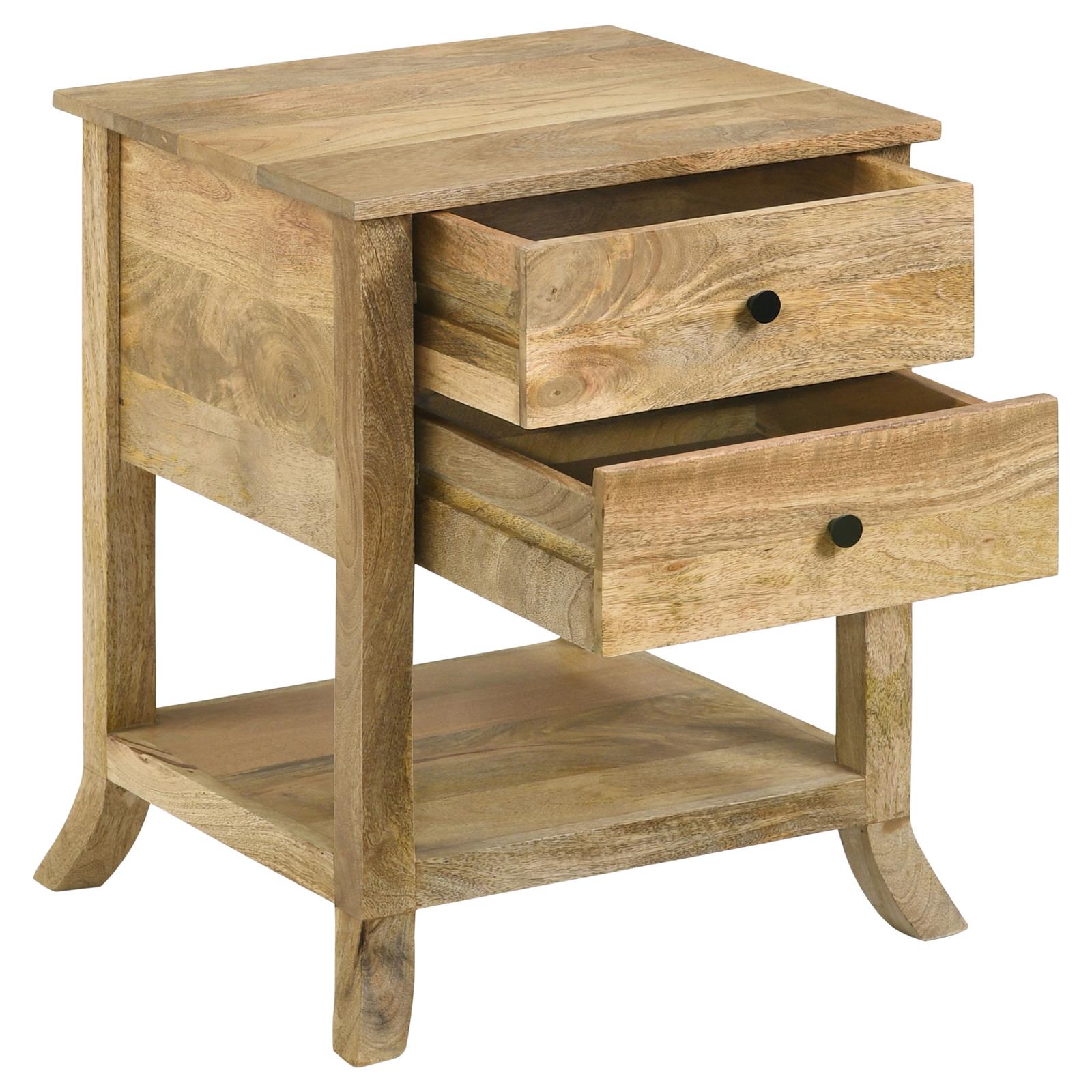Russo 2-drawer Accent Table with Open Shelf