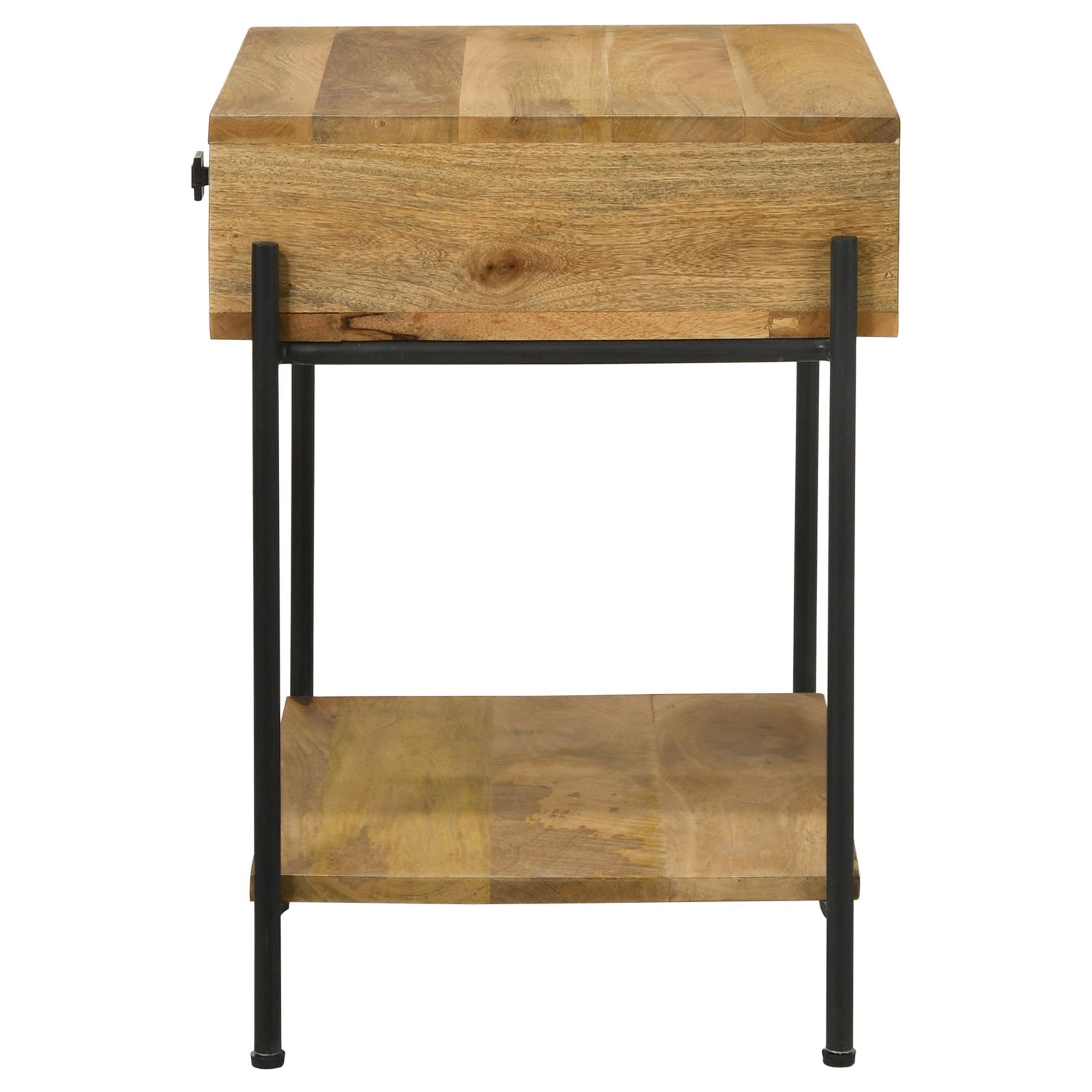 Declan 1-Drawer Accent Table with Open Shelf