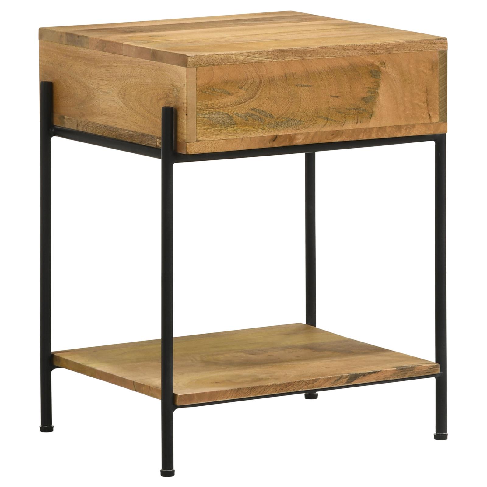Declan 1-Drawer Accent Table with Open Shelf