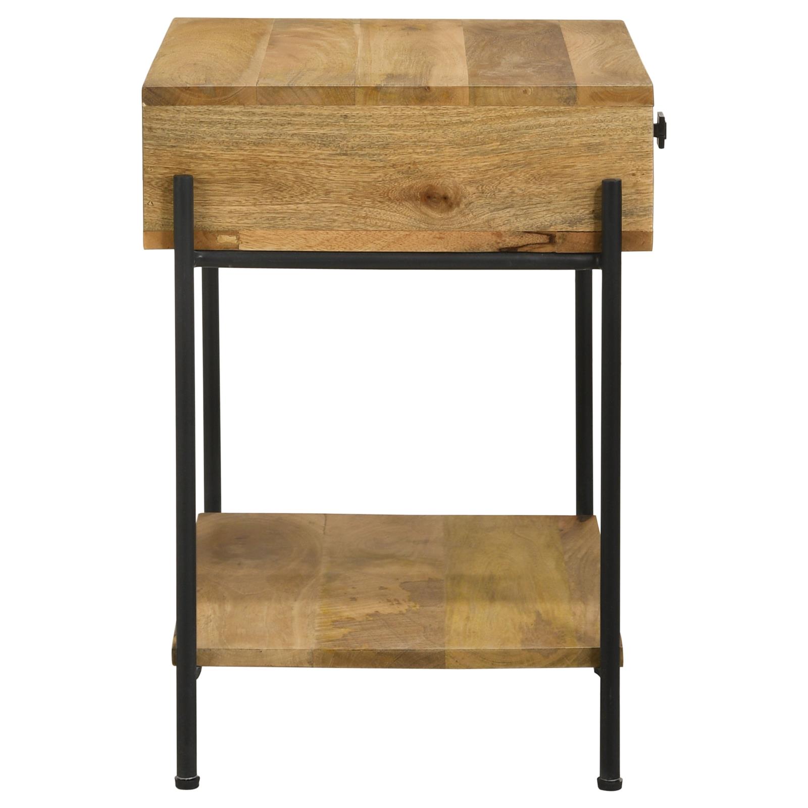 Declan 1-Drawer Accent Table with Open Shelf