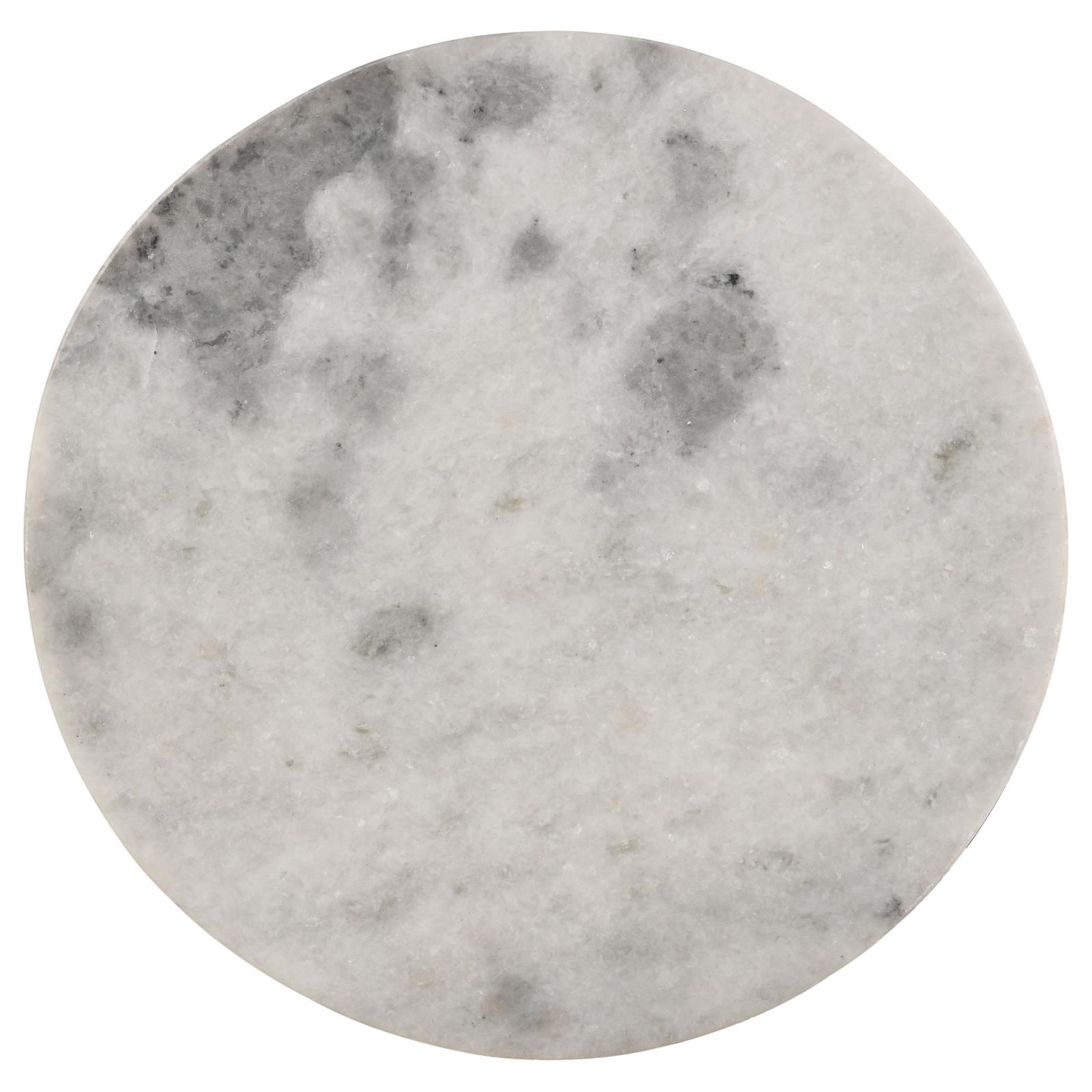 Malthe Round Accent Table with Marble Top