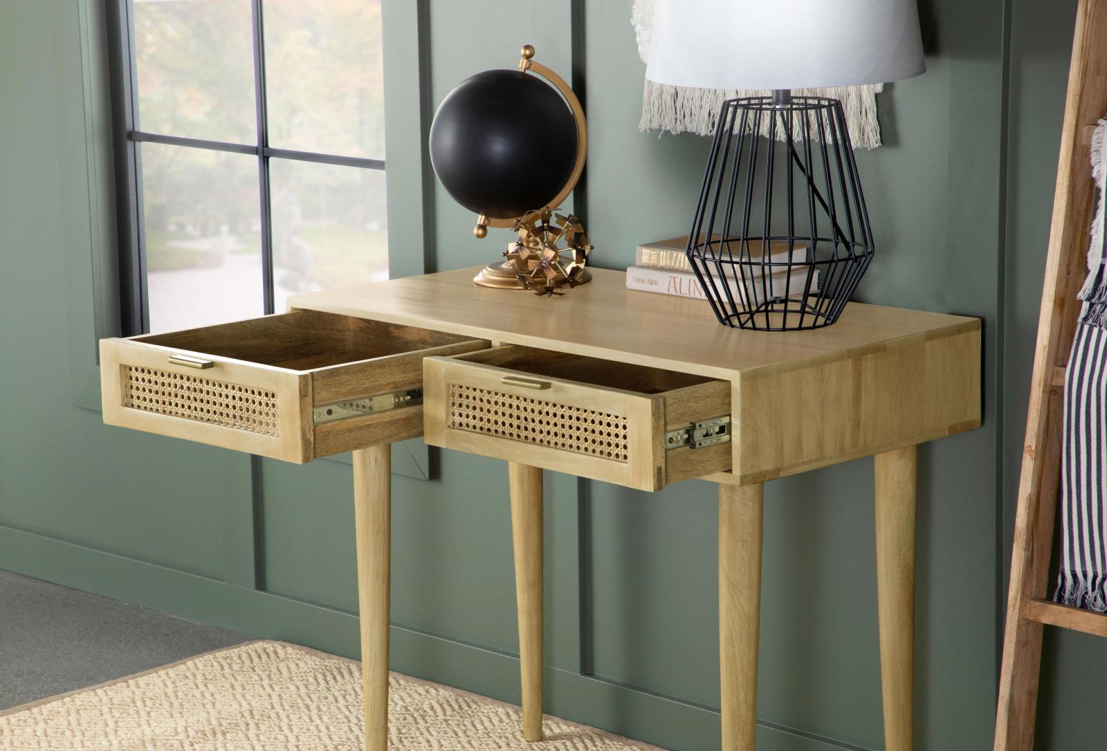 Zamora Rectangular 2-drawer Accent Writing Desk