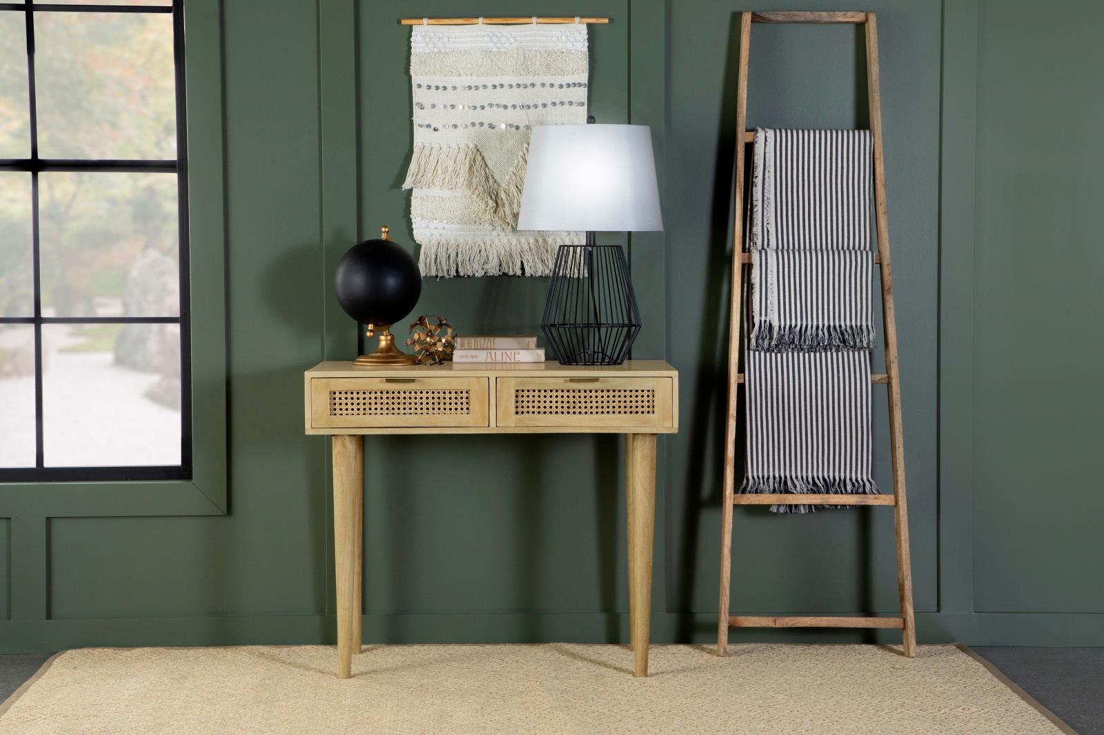 Zamora Rectangular 2-drawer Accent Writing Desk