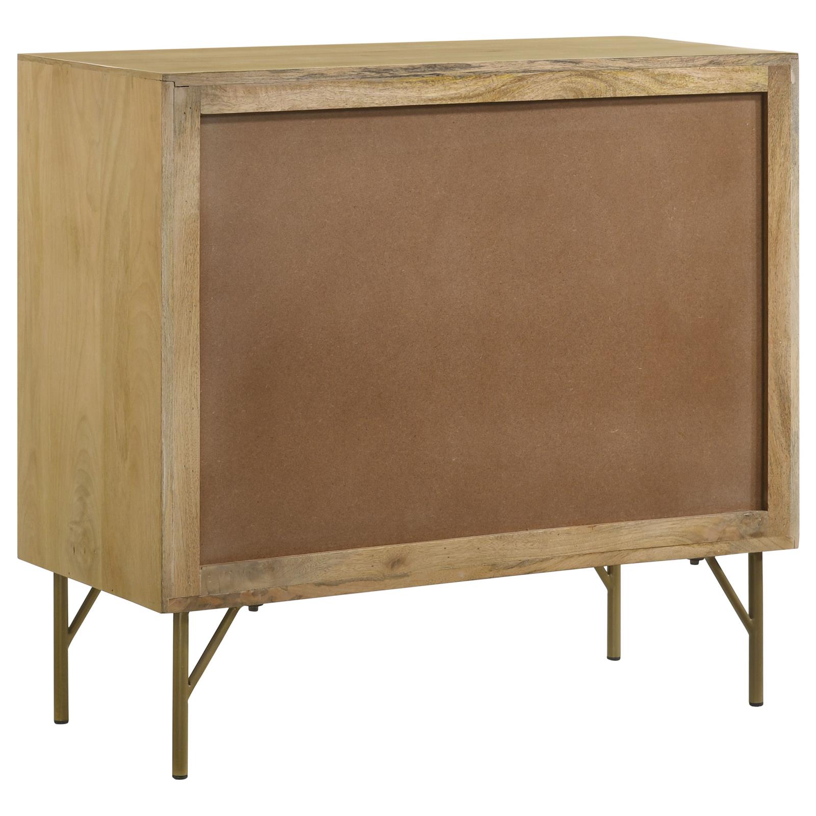 Zamora 3-drawer Wood/Cane Accent Cabinet