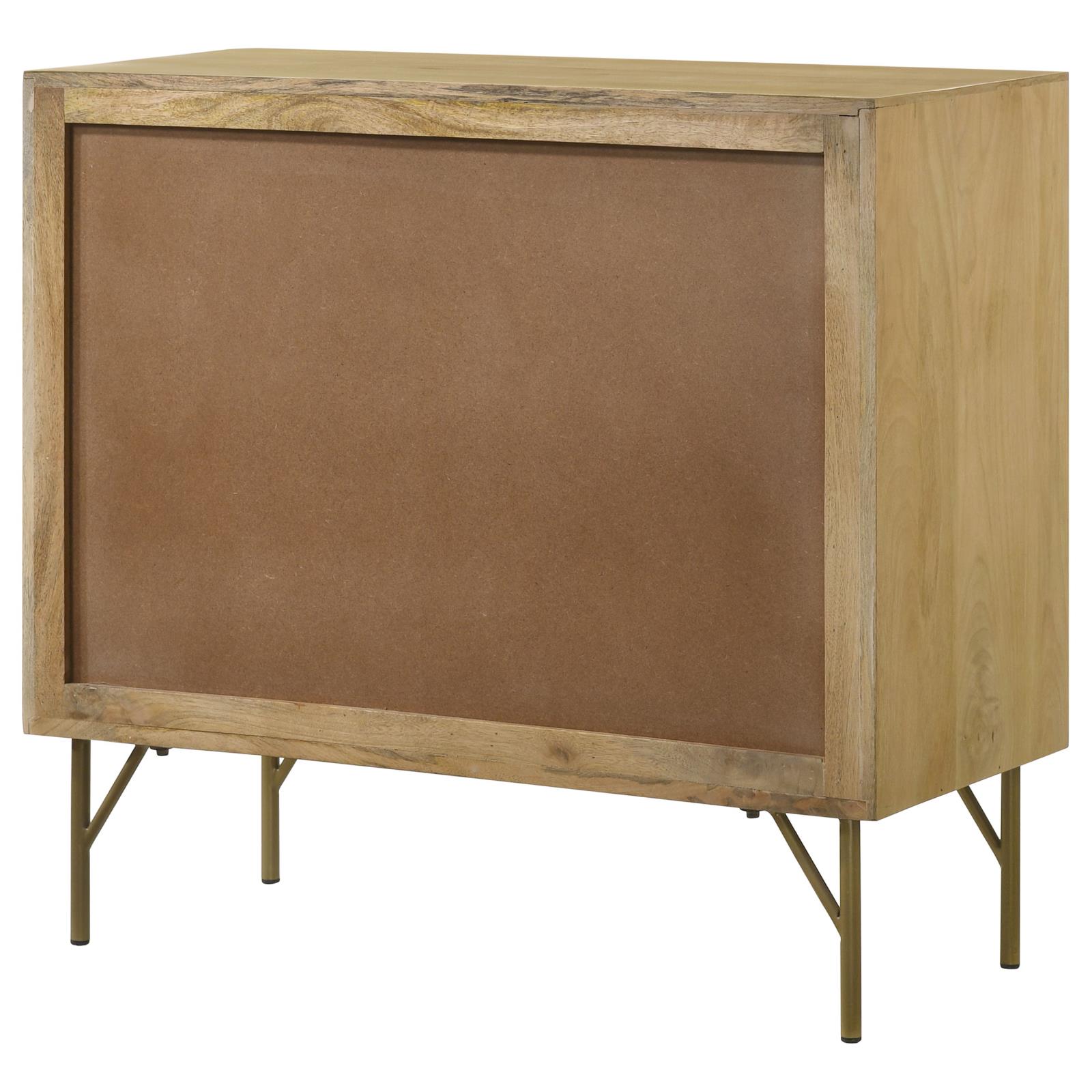 Zamora 3-drawer Wood/Cane Accent Cabinet