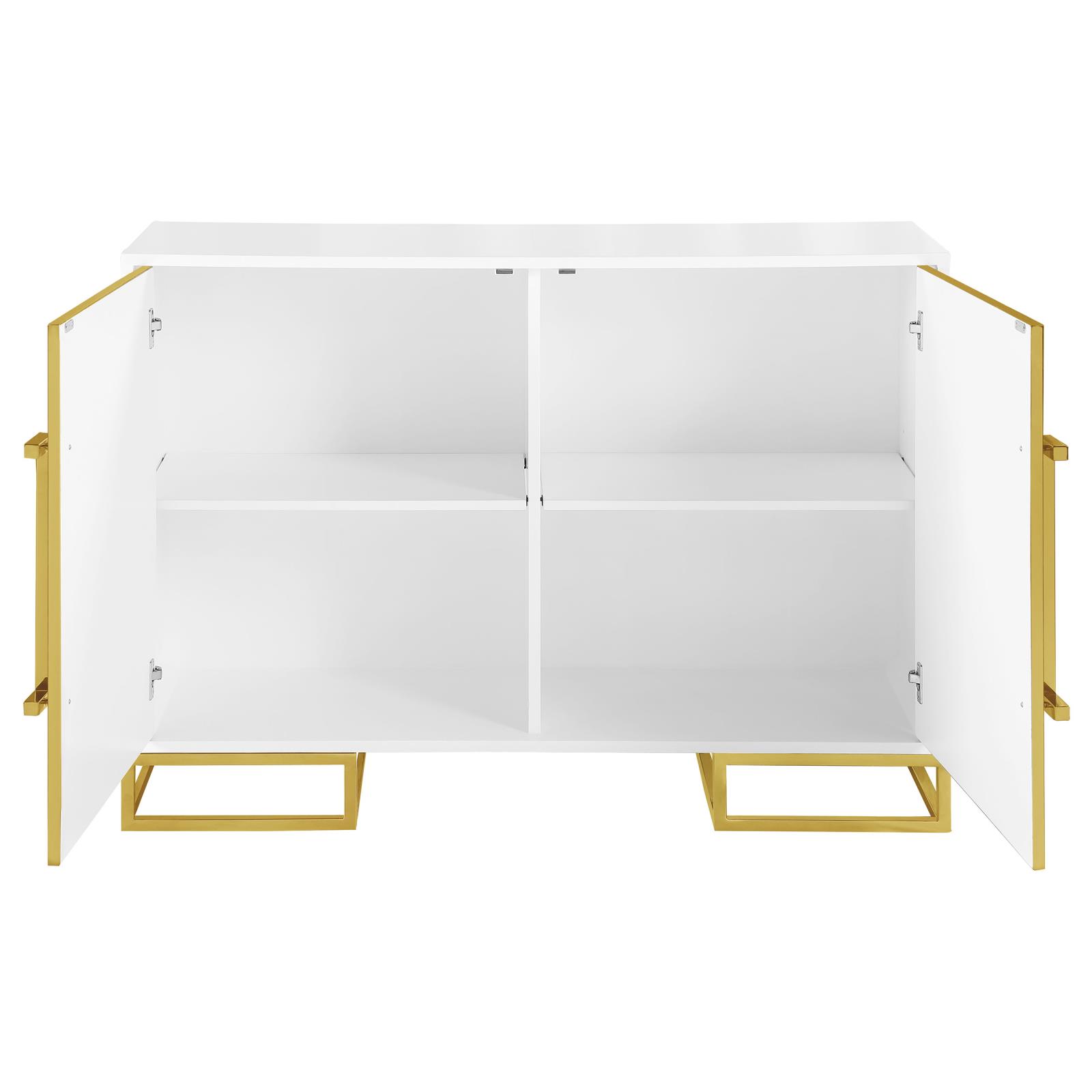Elsa 2-door Wood Veneer Accent Cabinet with Adjustable Shelves