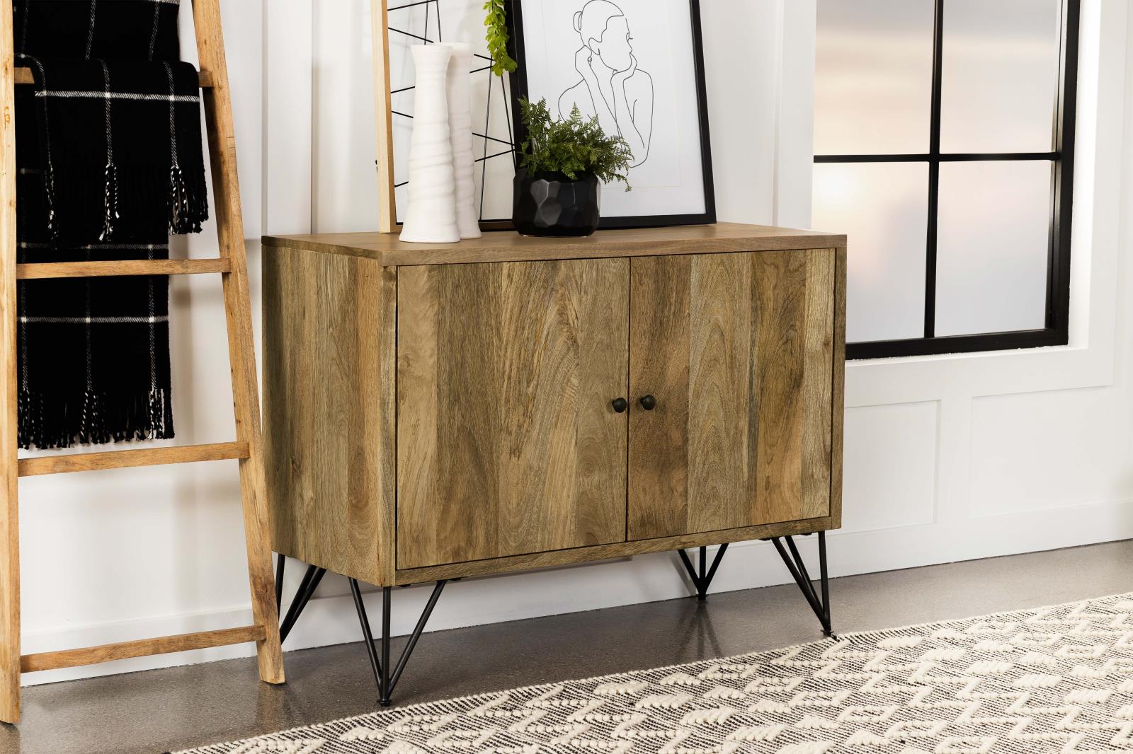 Eileen Rectangular 2-door Wood Accent Cabinet