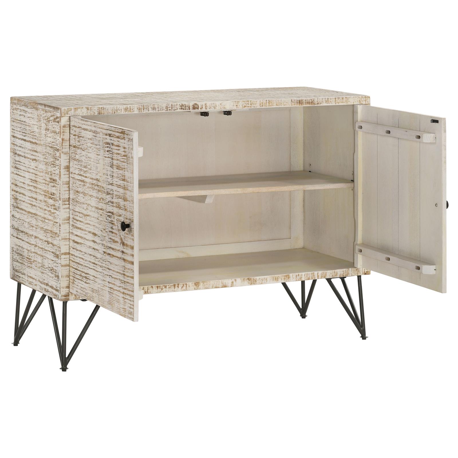 Maille 2-door Wood Veneer Accent Cabinet