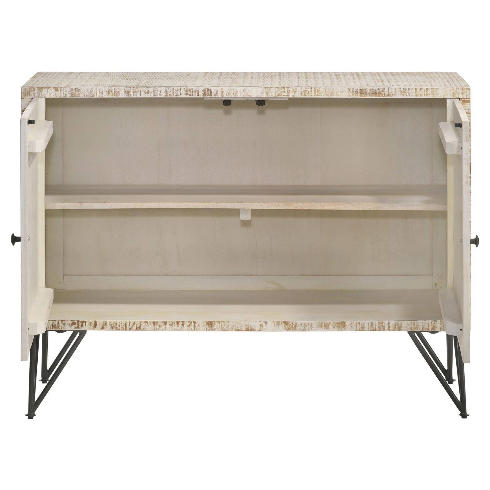 Maille 2-door Wood Veneer Accent Cabinet