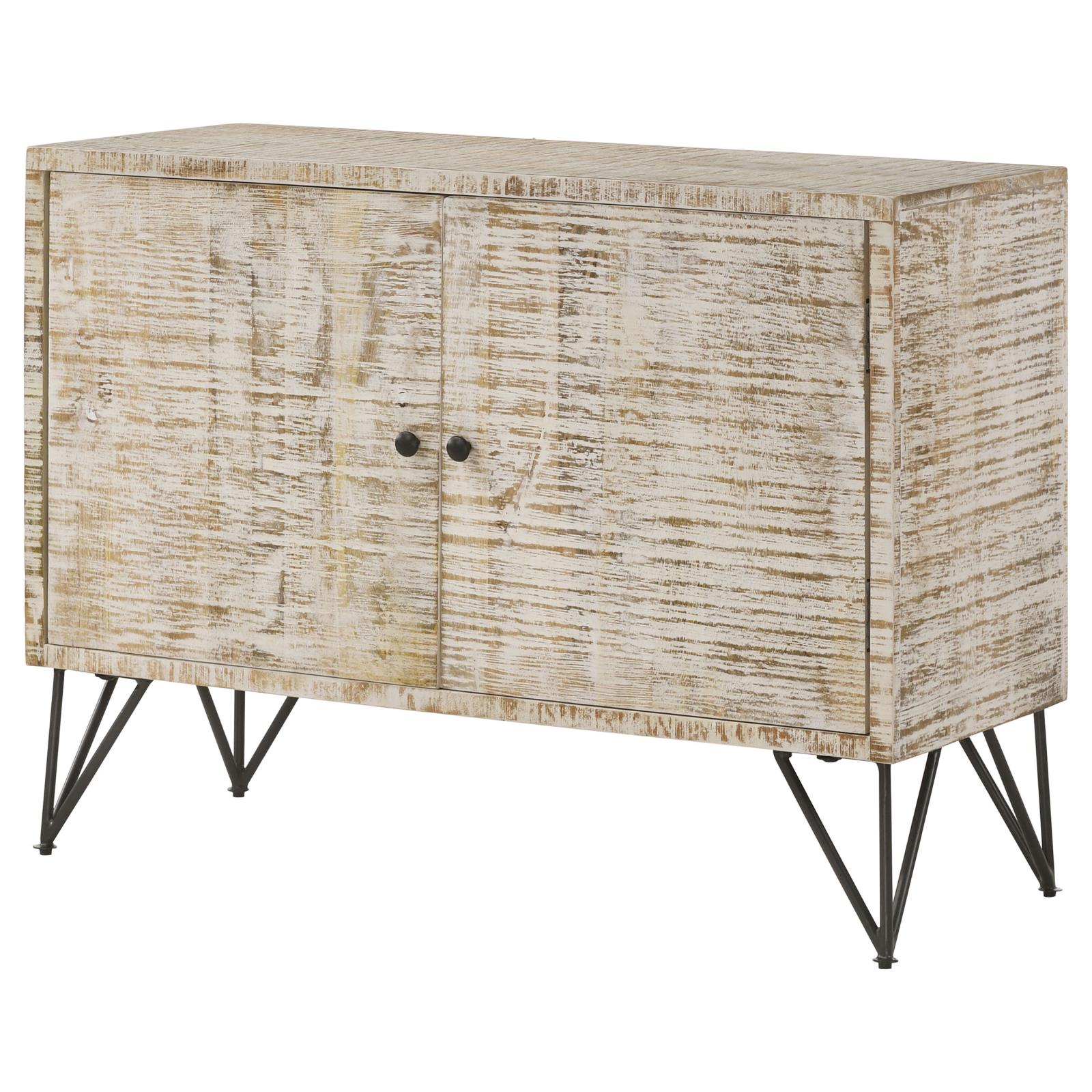 Maille 2-door Wood Veneer Accent Cabinet